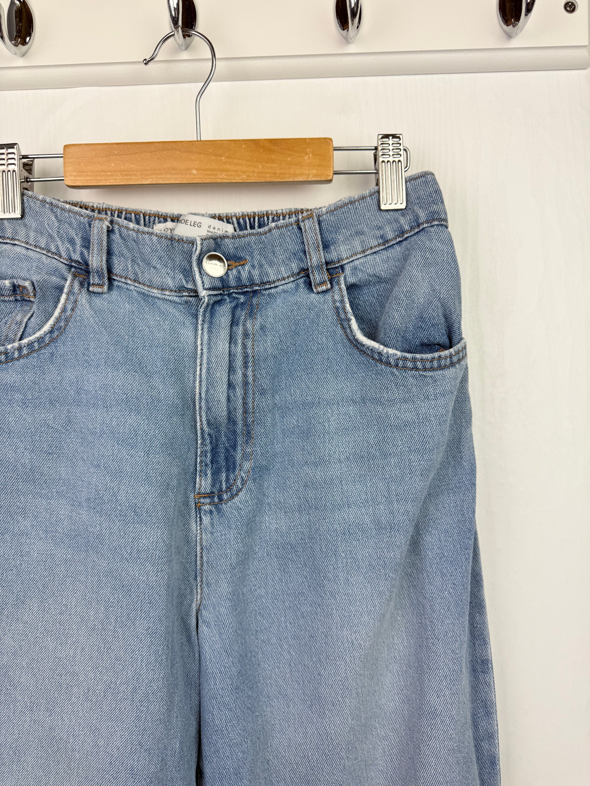 Primark Wide Leg Frayed Jeans - Girls 11-12 Years