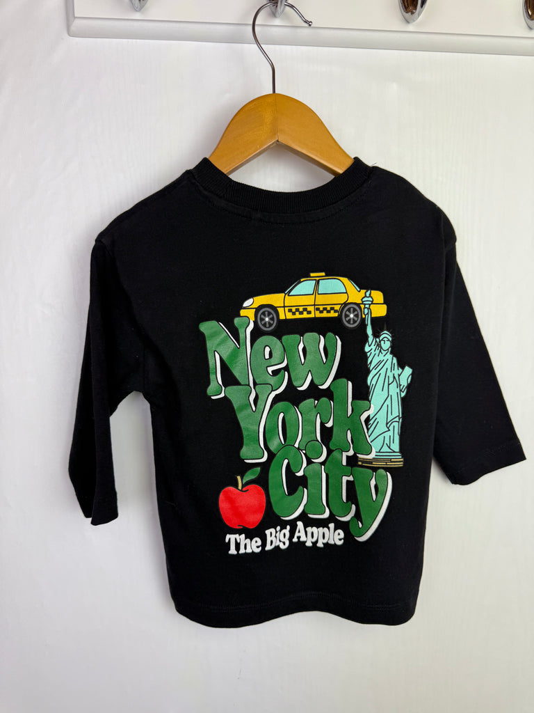 Next New York City Top - Boys 9-12 Months Little Ones Preloved Second Hand Baby, Girls & Boys Clothes. UK Postage