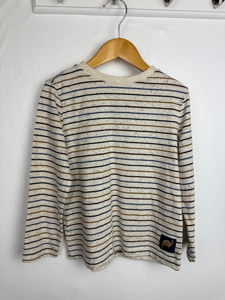 F&F Striped Speckled Top - Boys 4-5 Years Little Ones Preloved Second Hand Baby, Girls & Boys Clothes. UK Postage