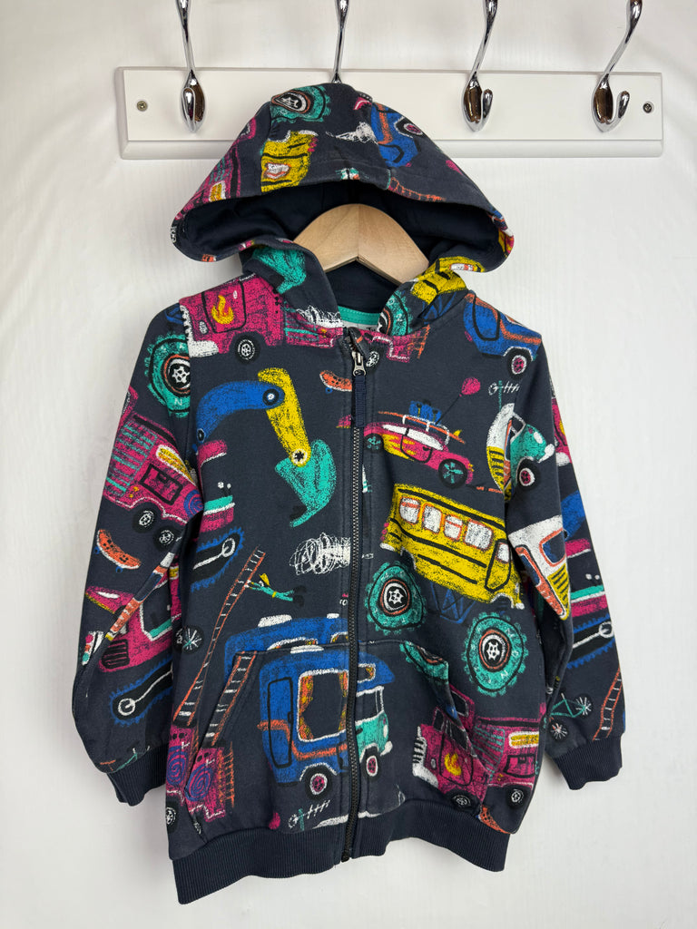 TU Vehicles Zip Hoodie - Boys 4-5 Years Little Ones Preloved Second Hand Baby, Girls & Boys Clothes. UK Postage