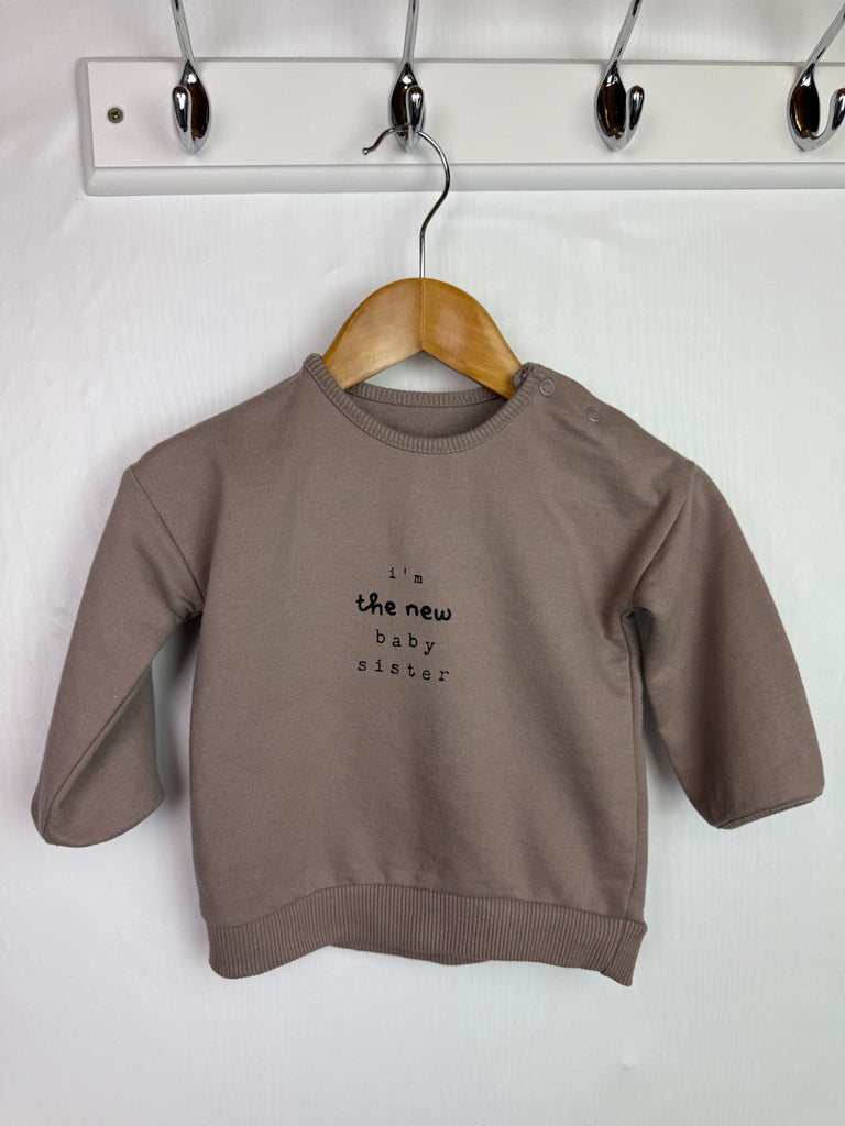 George New Baby Sister Jumper - Baby Girls 3-6 Months Little Ones Preloved Second Hand Baby, Girls & Boys Clothes. UK Postage