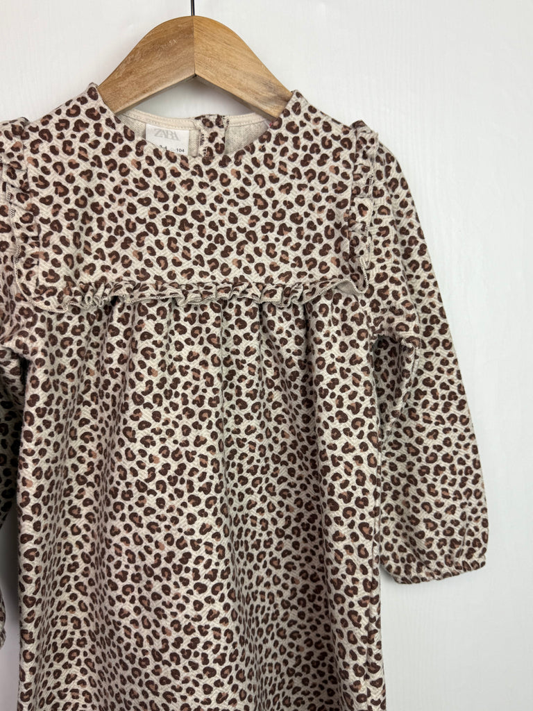 Zara Animal Print Dress - Girls 3-4 Years Little Ones Preloved Second Hand Baby, Girls & Boys Clothes. UK Postage