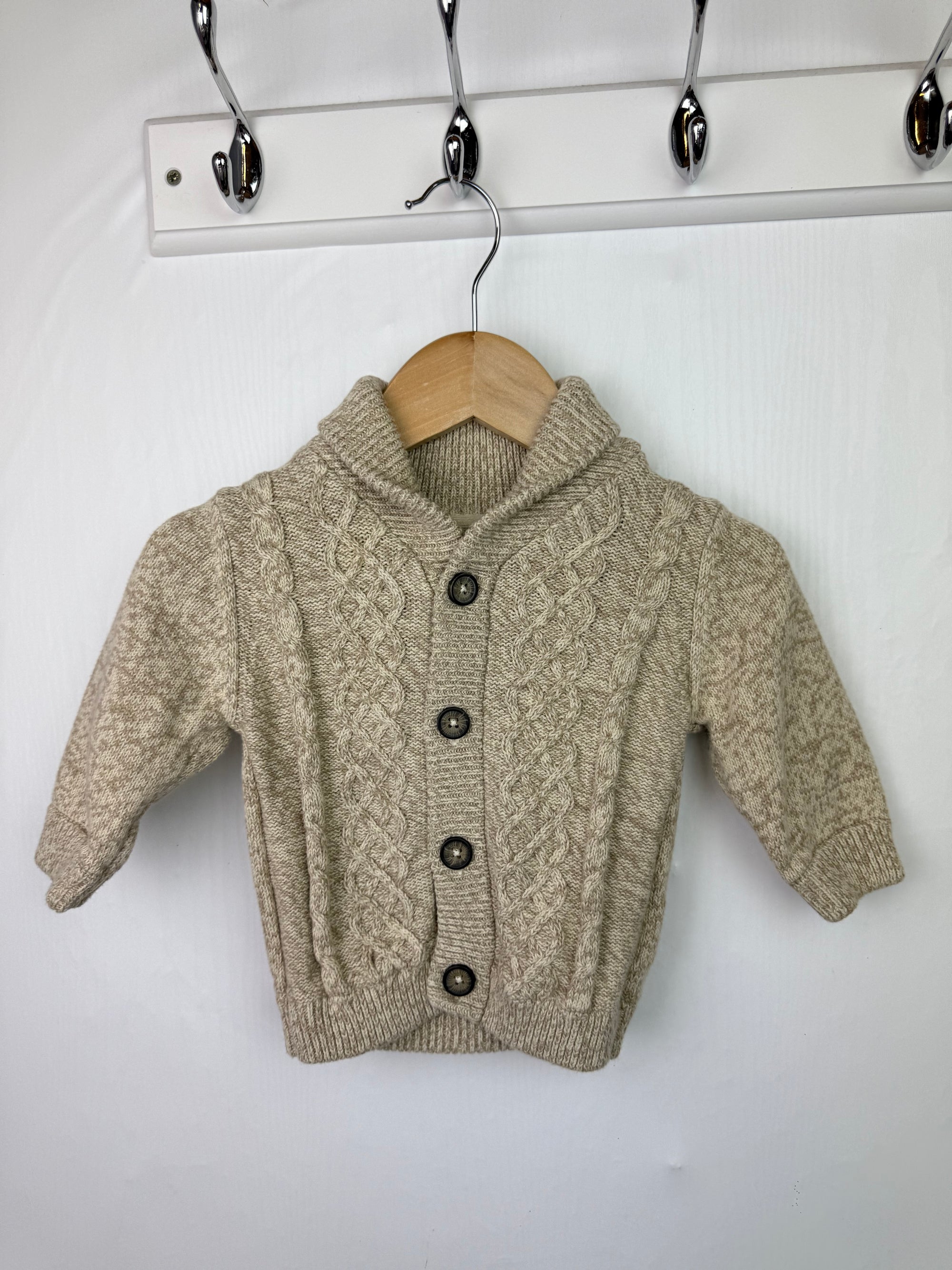 Next Knit Chunky Cardigan - Boys 3-6 Months Little Ones Preloved. Preloved Kids & Children’s Gently Used Clothing. Second Hand Baby, Girls & Boys Clothes. UK Postage