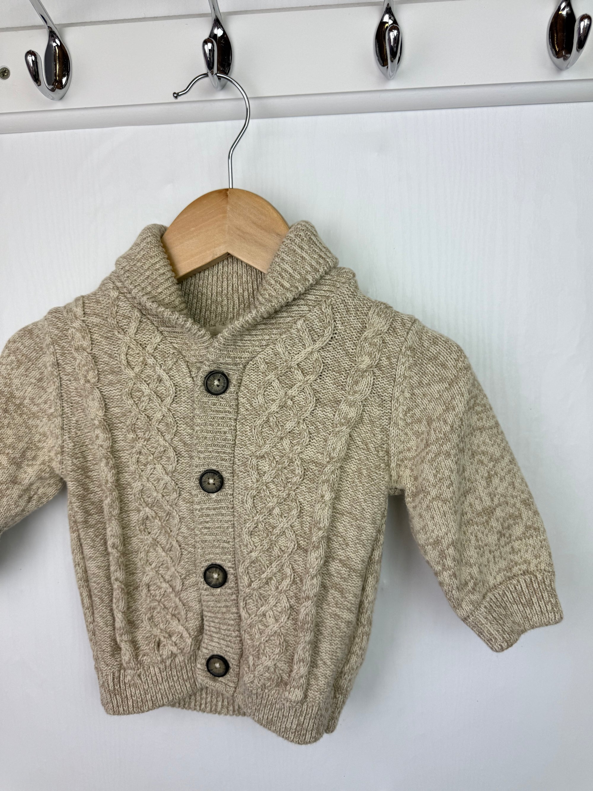 Next Knit Chunky Cardigan - Boys 3-6 Months Little Ones Preloved. Preloved Kids & Children’s Gently Used Clothing. Second Hand Baby, Girls & Boys Clothes. UK Postage