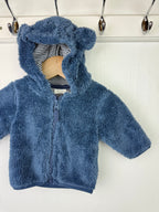 Next Blue Fluffy Bear Jacket - Boys 0-1 Month Little Ones Preloved. Preloved Kids & Children’s Gently Used Clothing. Second Hand Baby, Girls & Boys Clothes. UK Postage