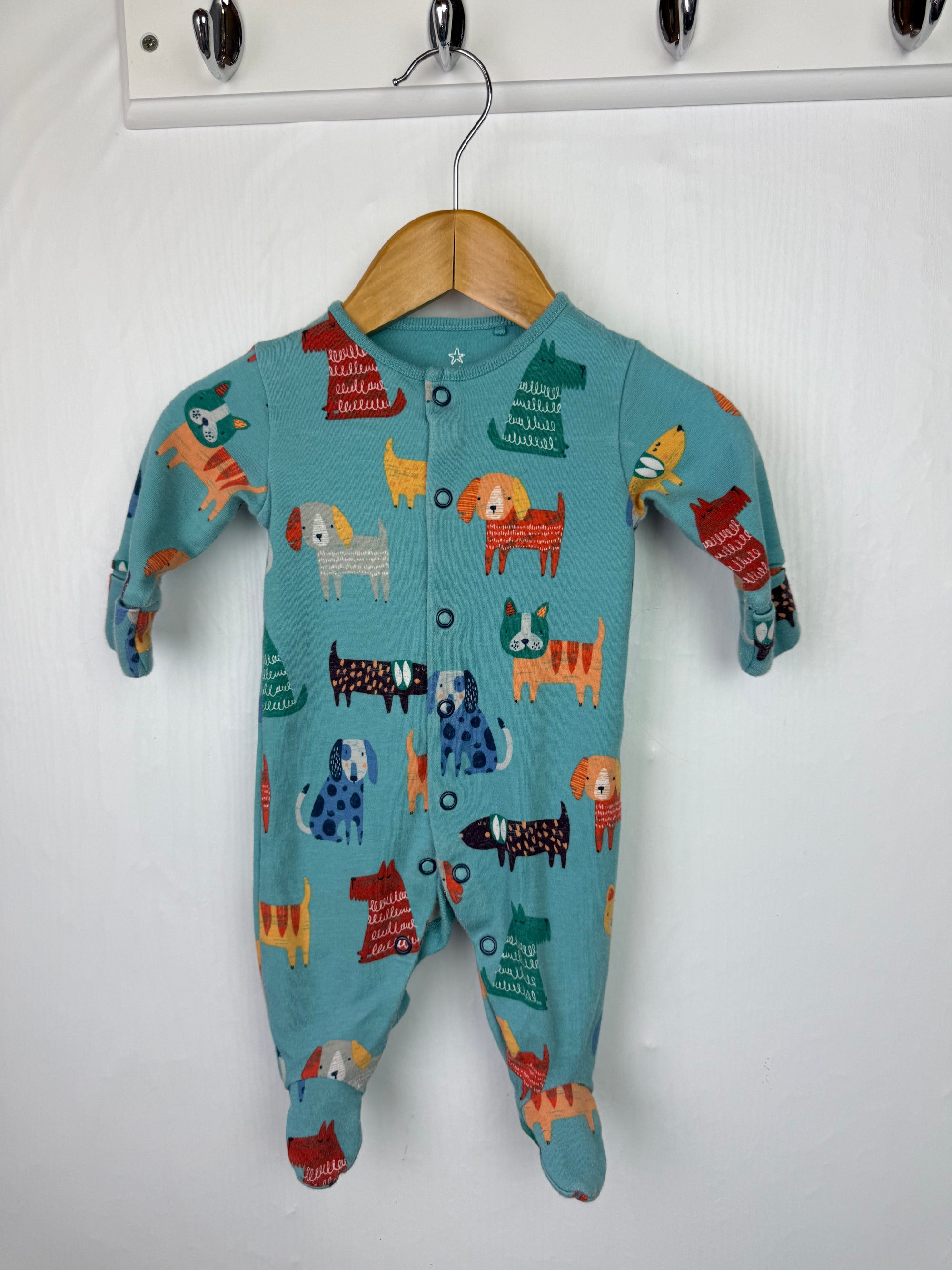Next Blue Puppy Sleepsuit - Boys 0-1 Month