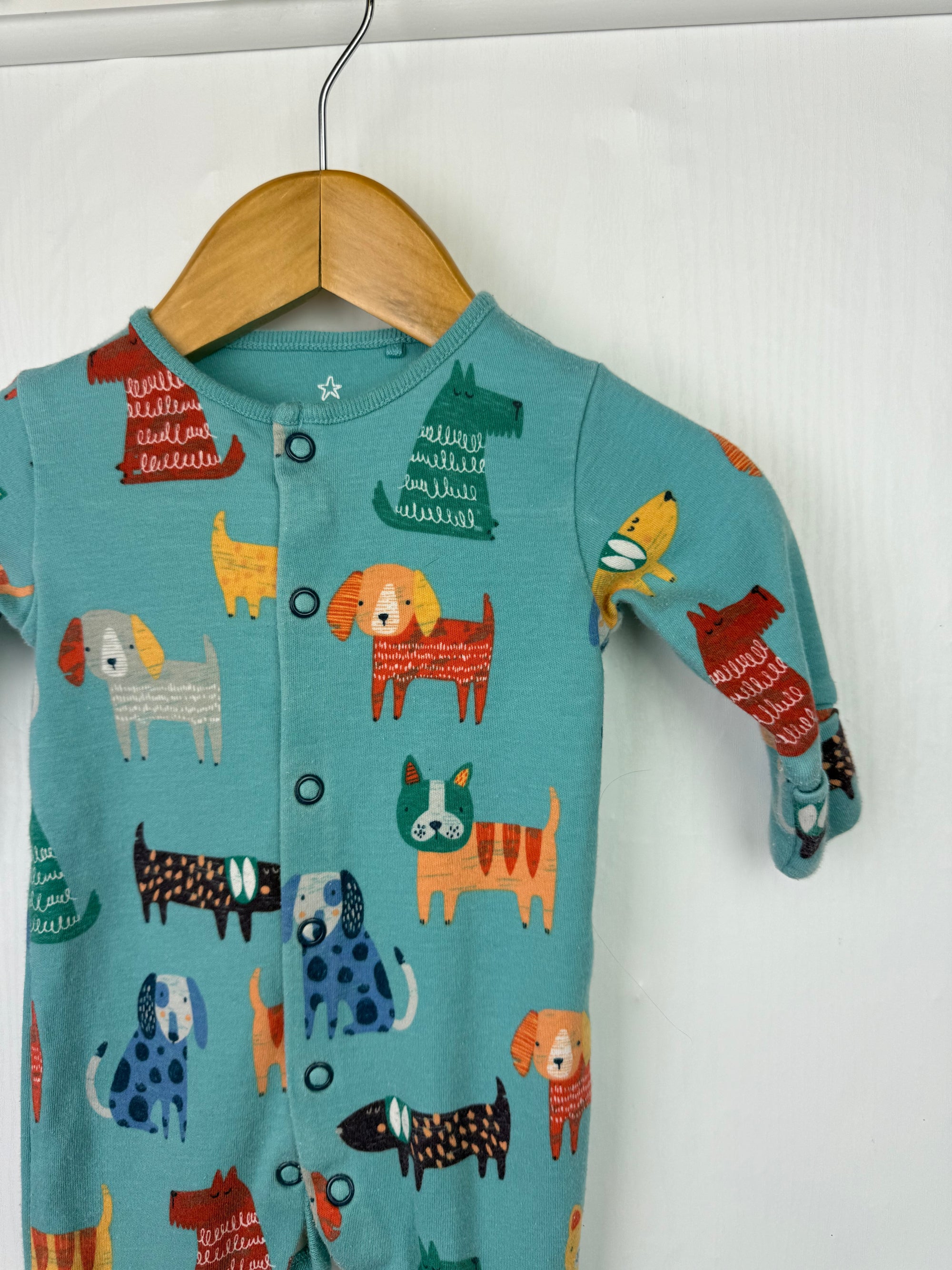 Next Blue Puppy Sleepsuit - Boys 0-1 Month