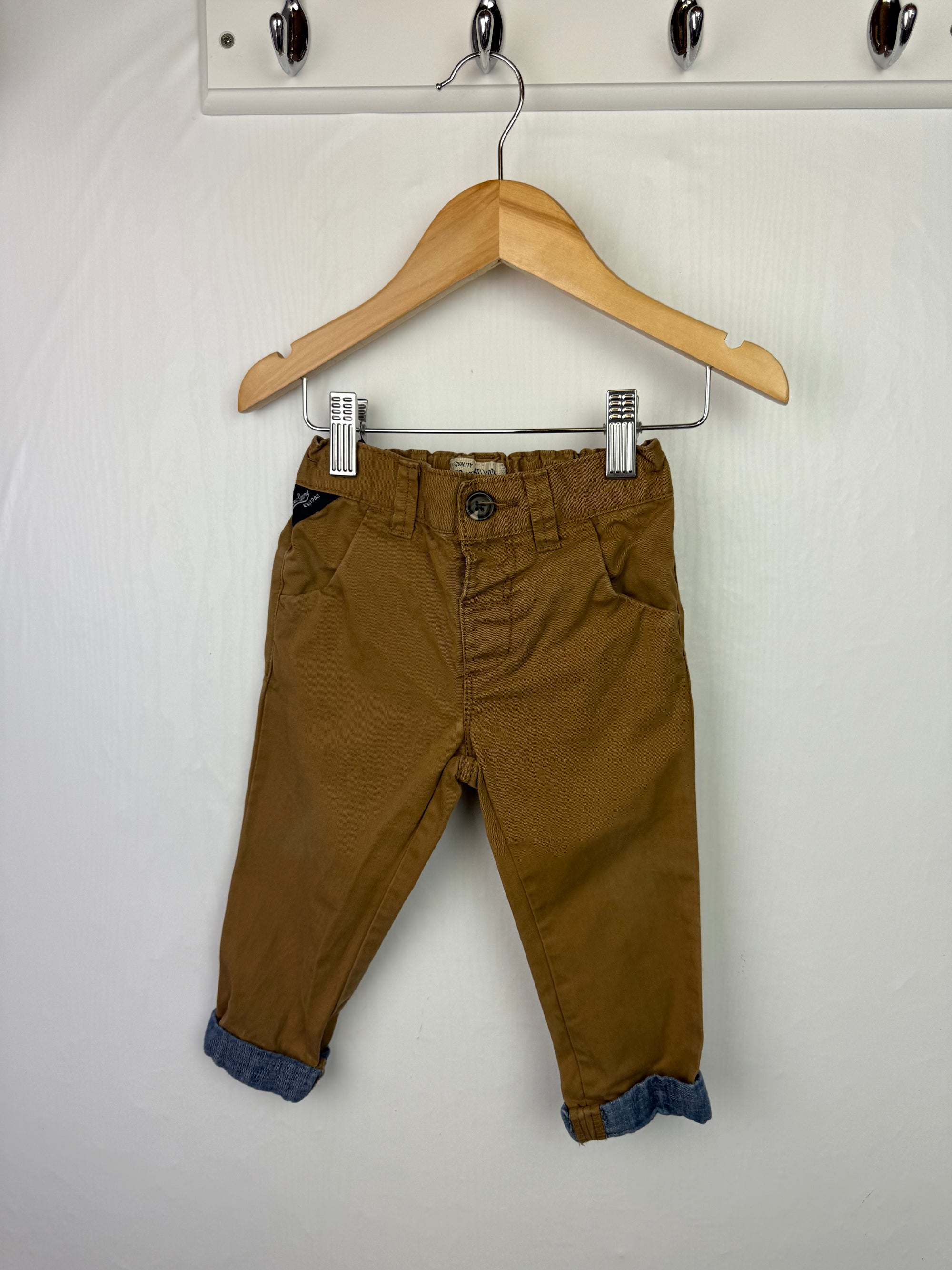 Next Brown Chino Trousers - Boys 9-12 Months