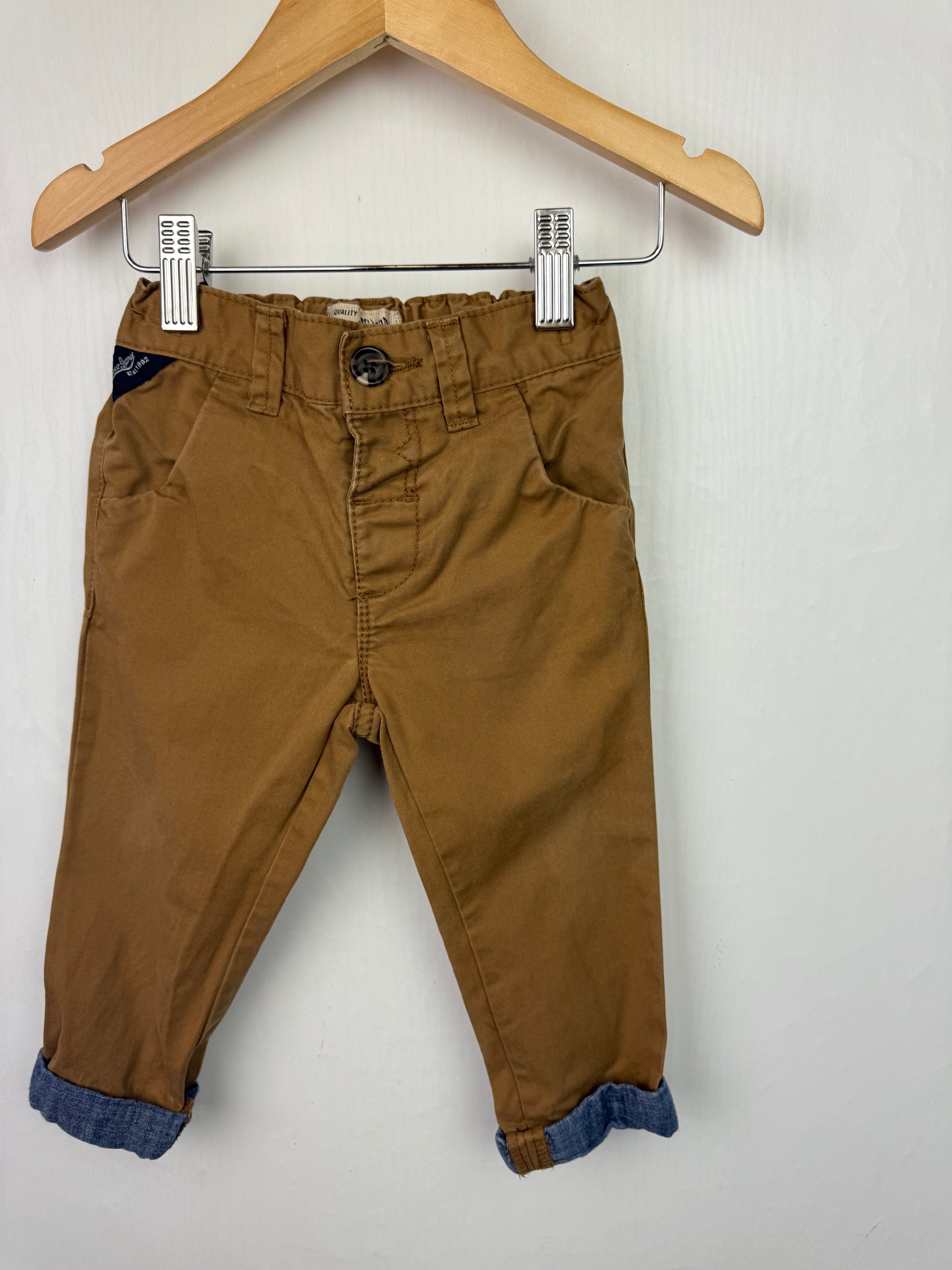 Next Brown Chino Trousers - Boys 9-12 Months