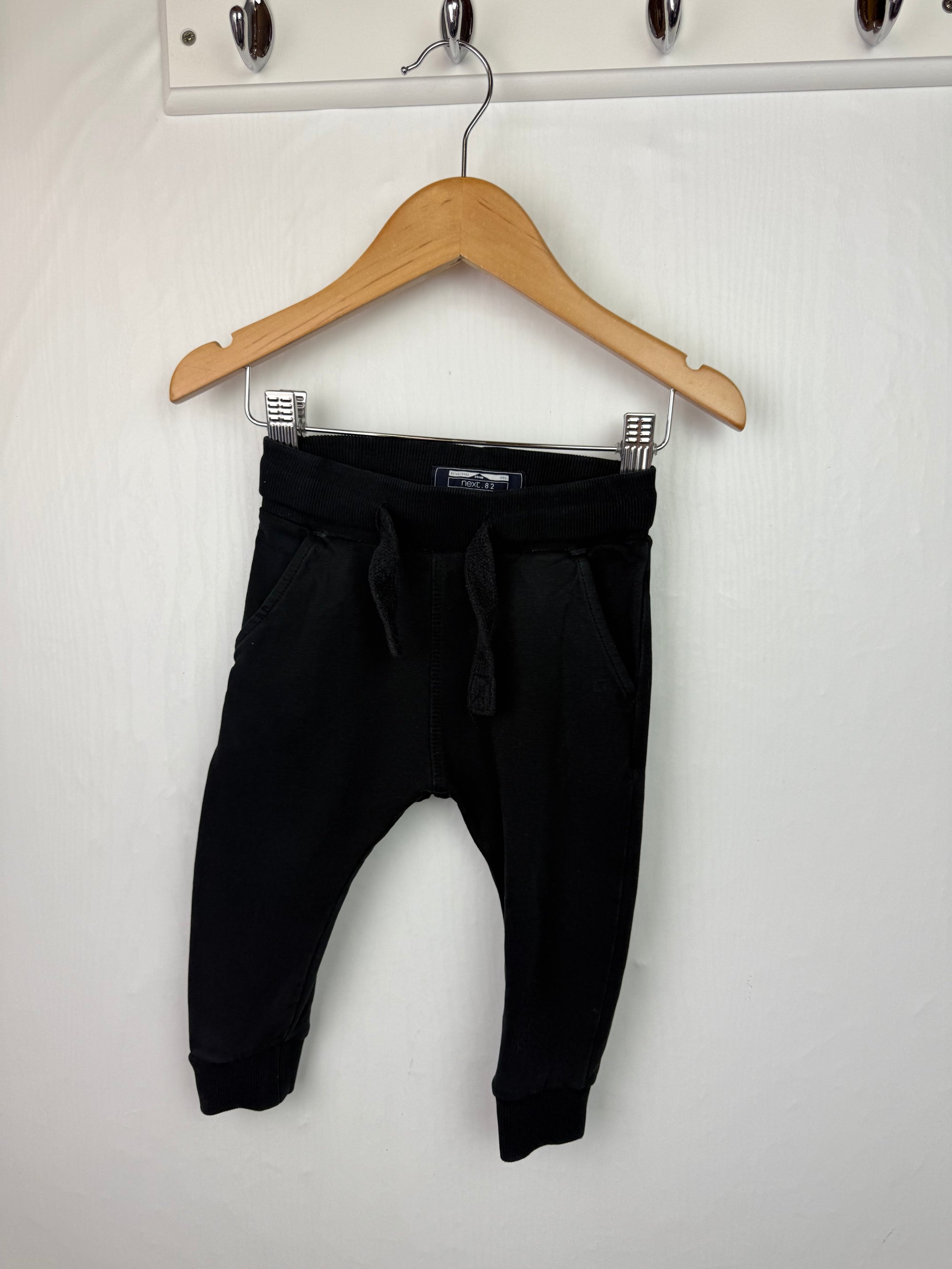 Next Black Jogging Bottoms - Boys 9-12 Months