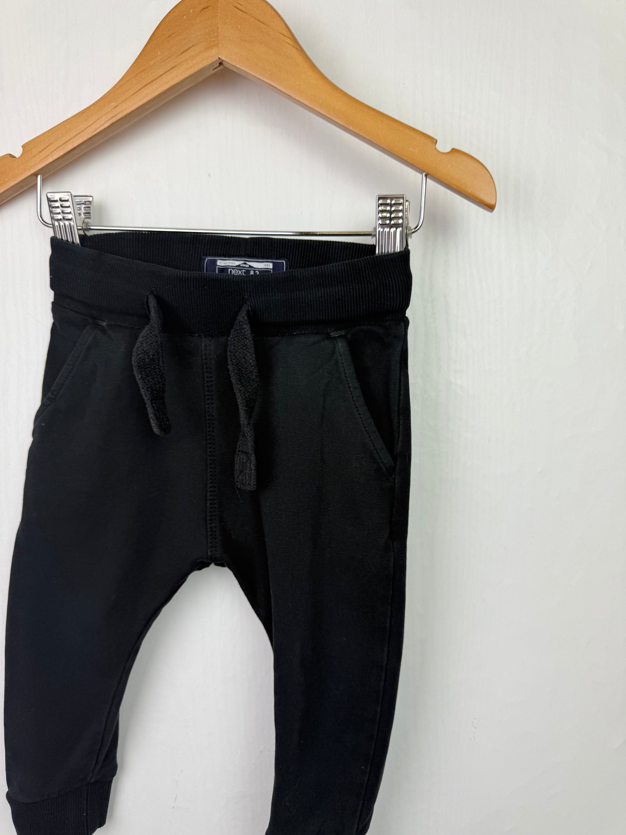 Next Black Jogging Bottoms - Boys 9-12 Months