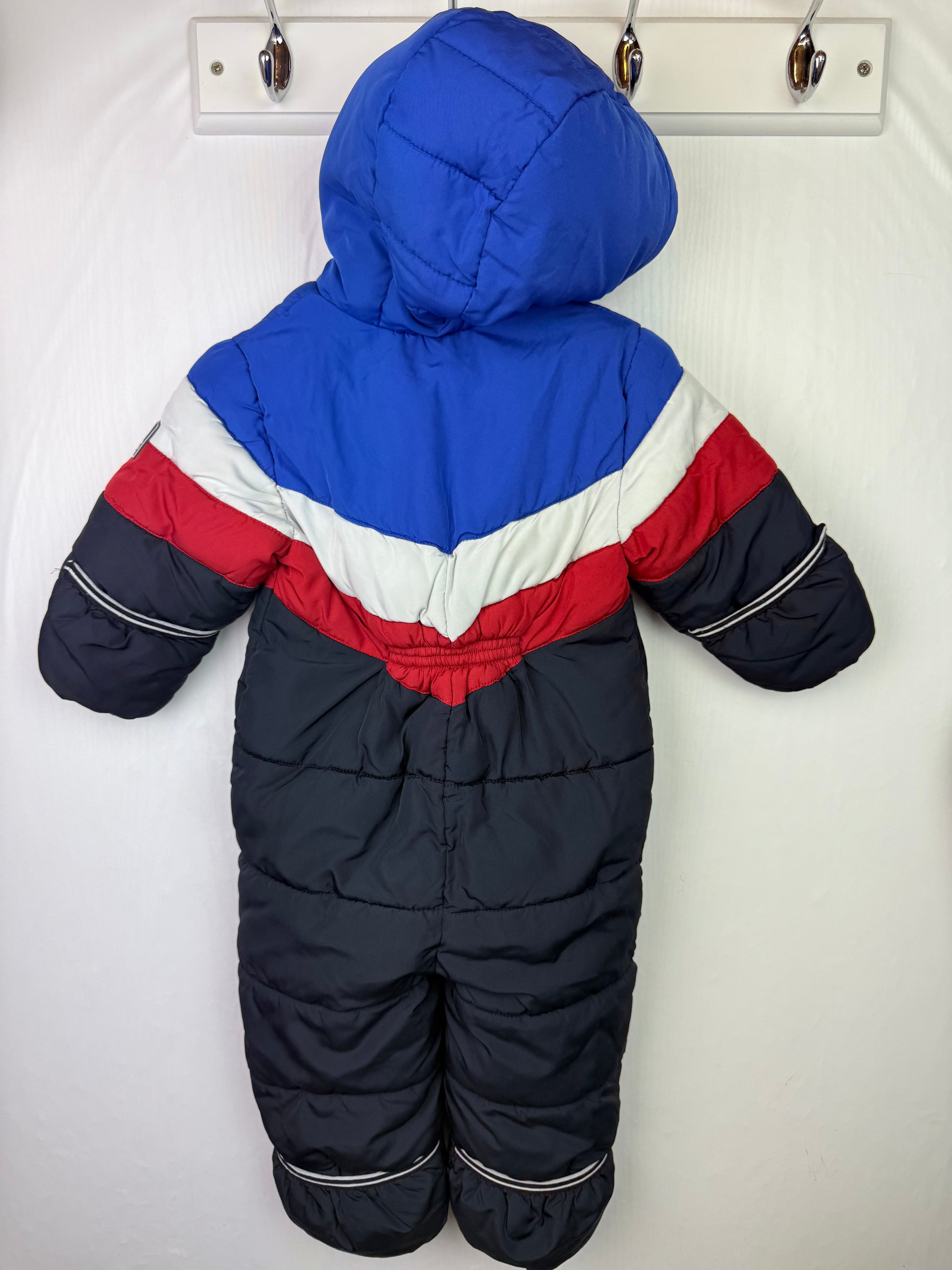 Next Striped Padded Pramsuit - Boys 9-12 Months