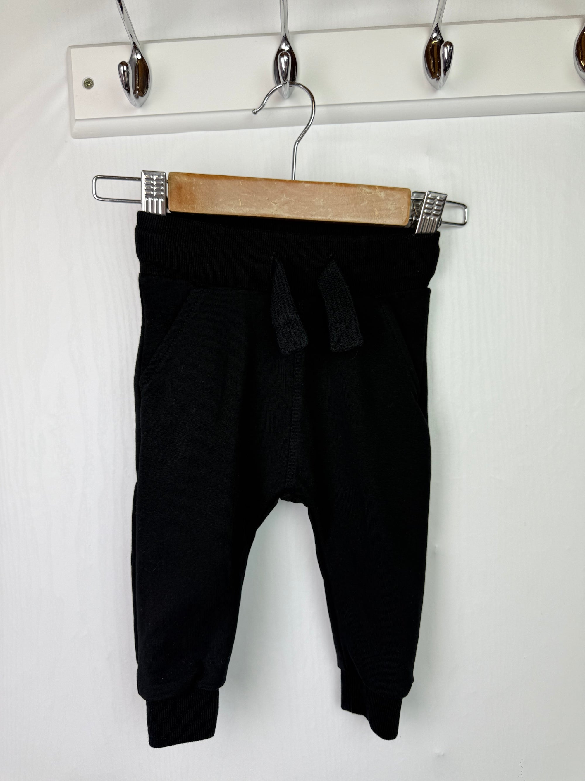Next Black Jogging Bottoms - Boys 6-9 Months
