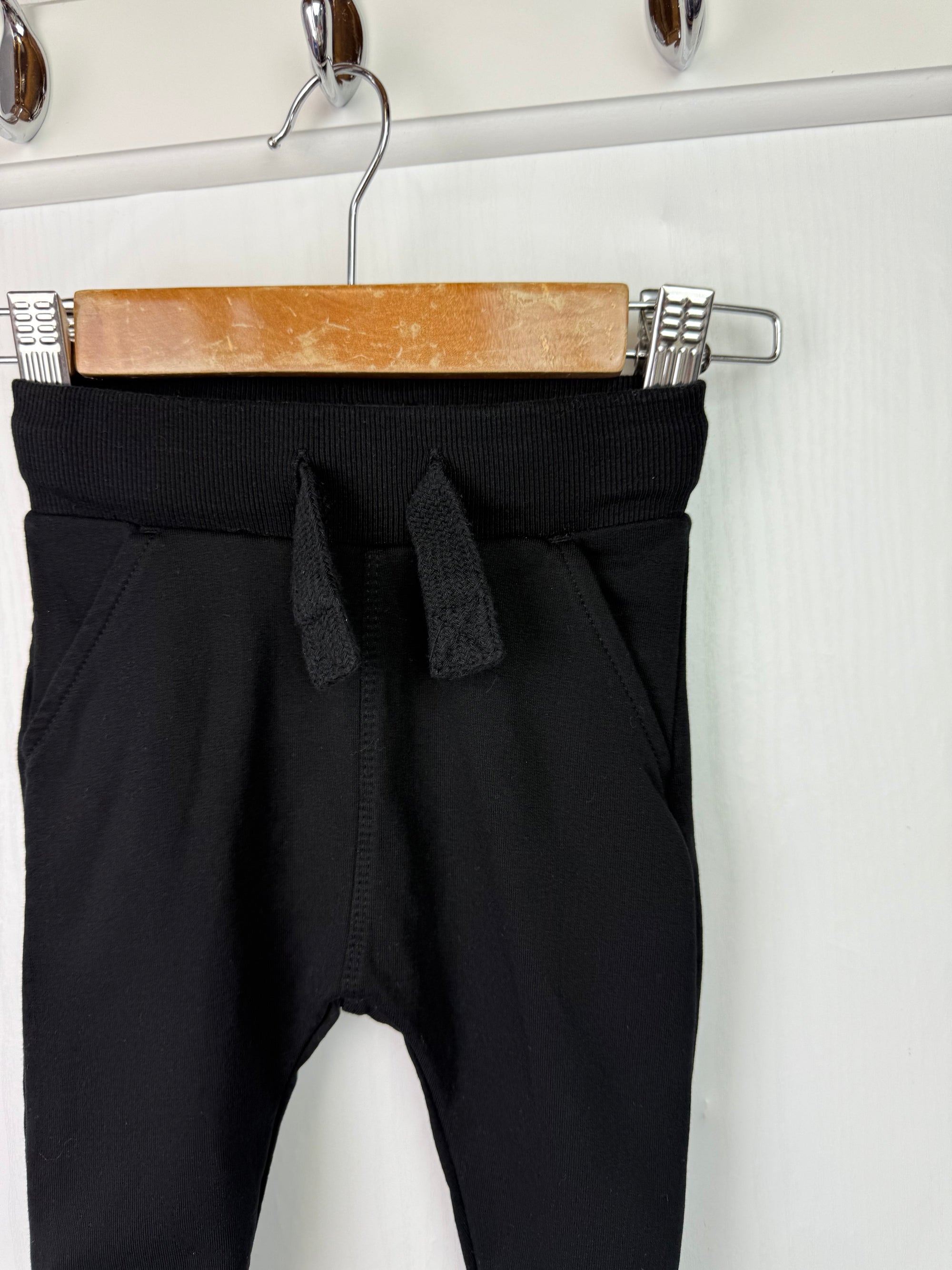 Next Black Jogging Bottoms - Boys 6-9 Months