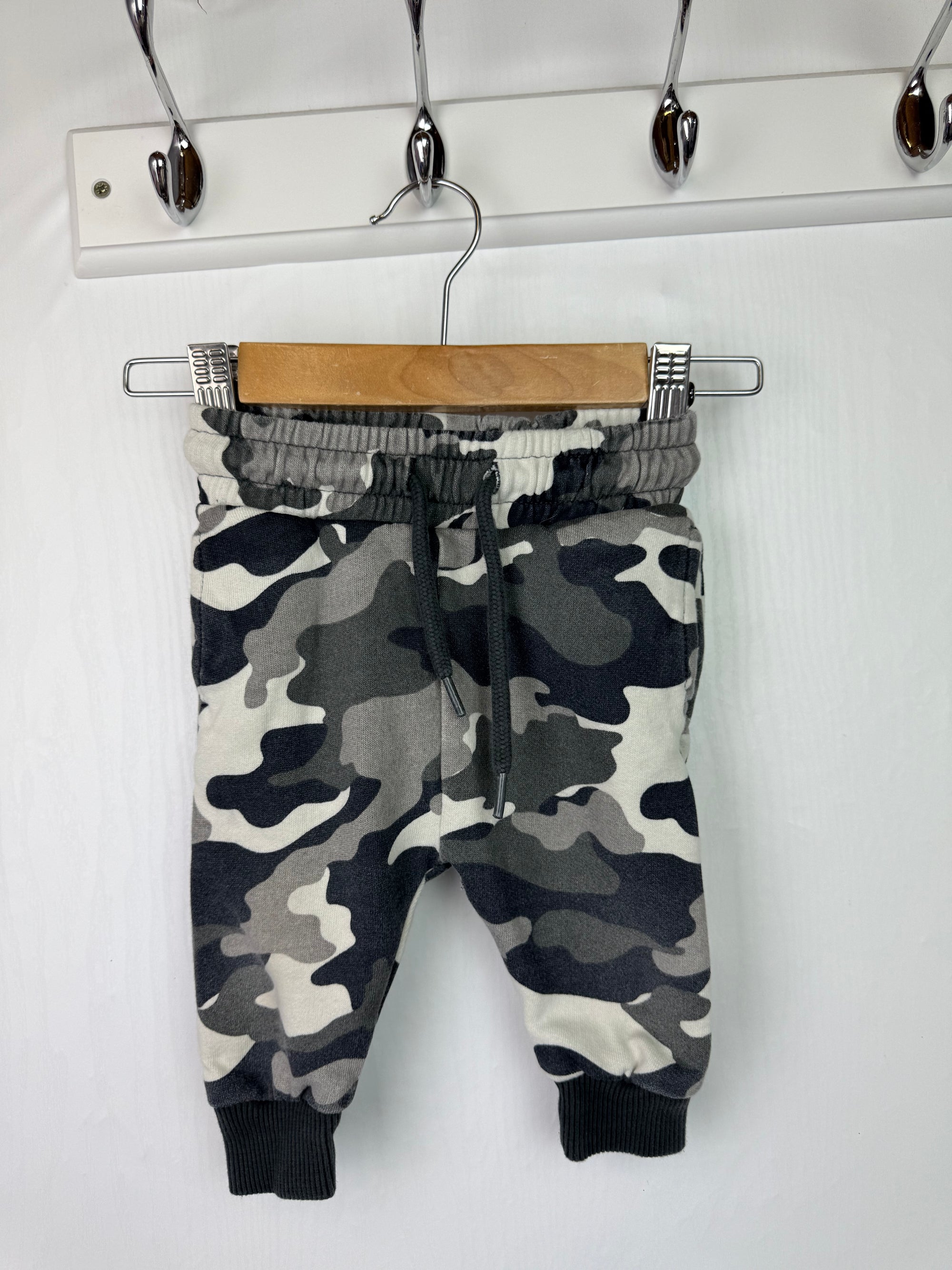 Next Grey Camo Joggers - Boys 6-9 Months