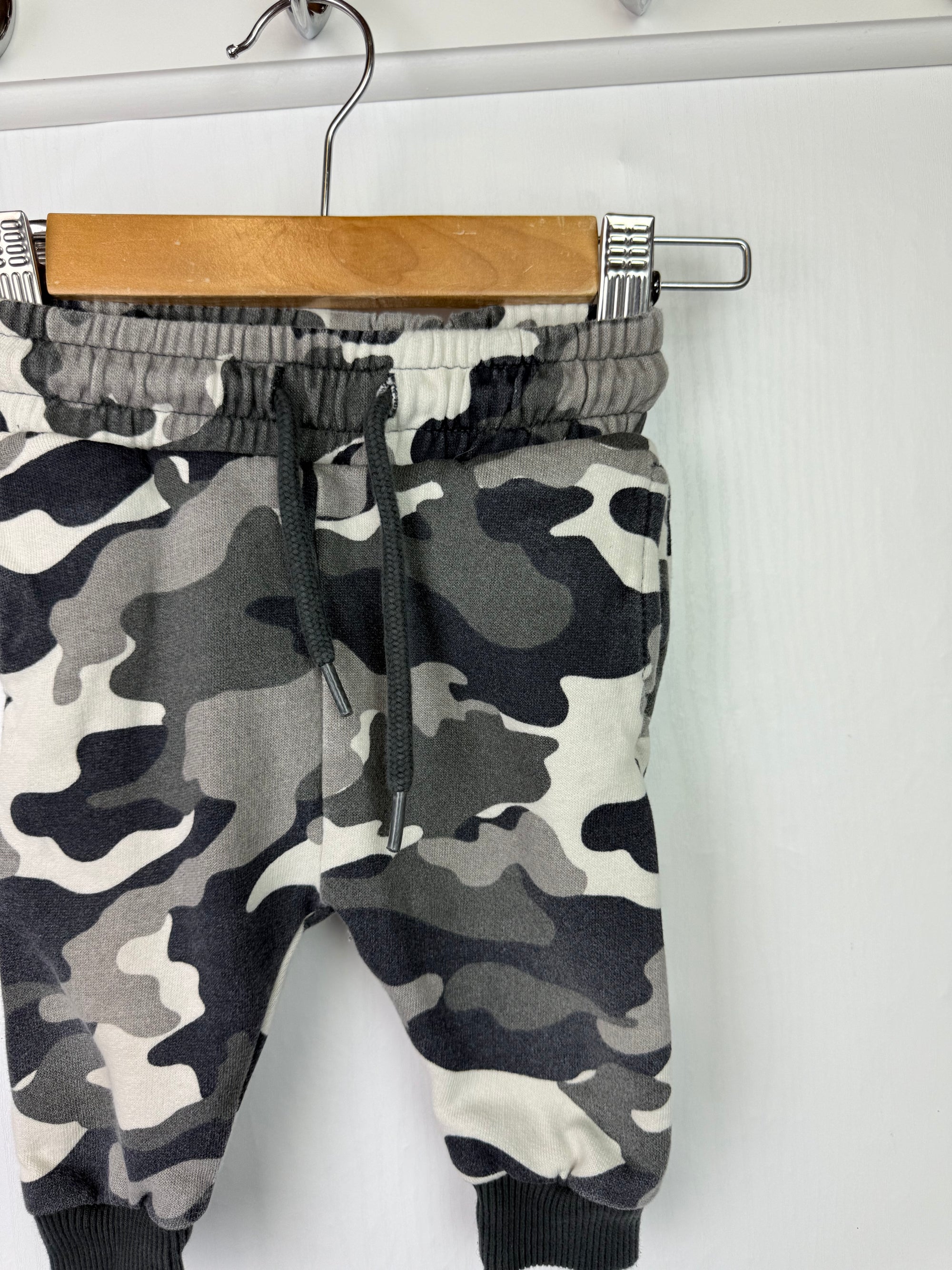 Next Grey Camo Joggers - Boys 6-9 Months
