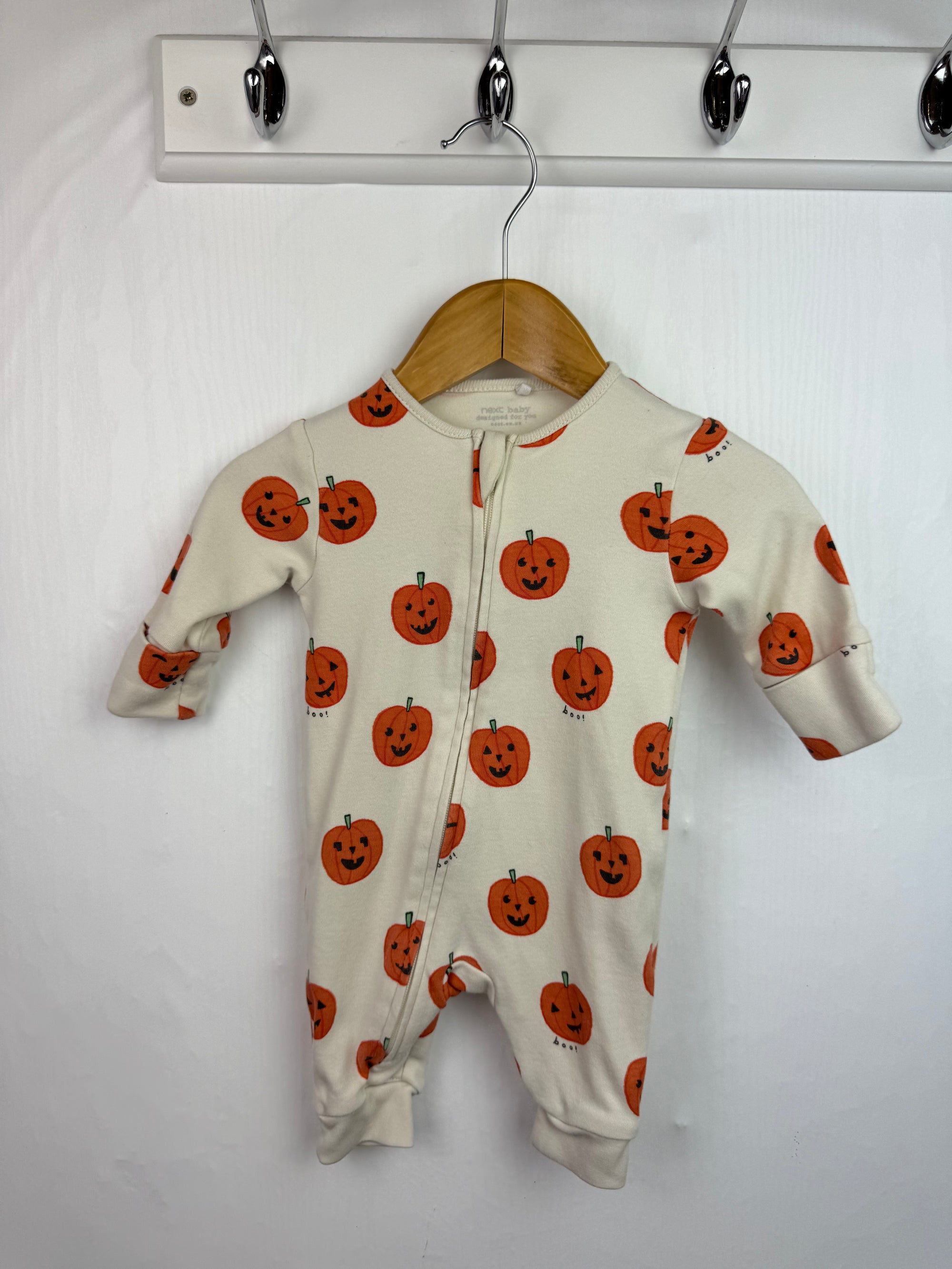 Next Pumpkin Romper - Unisex 0-1 Month