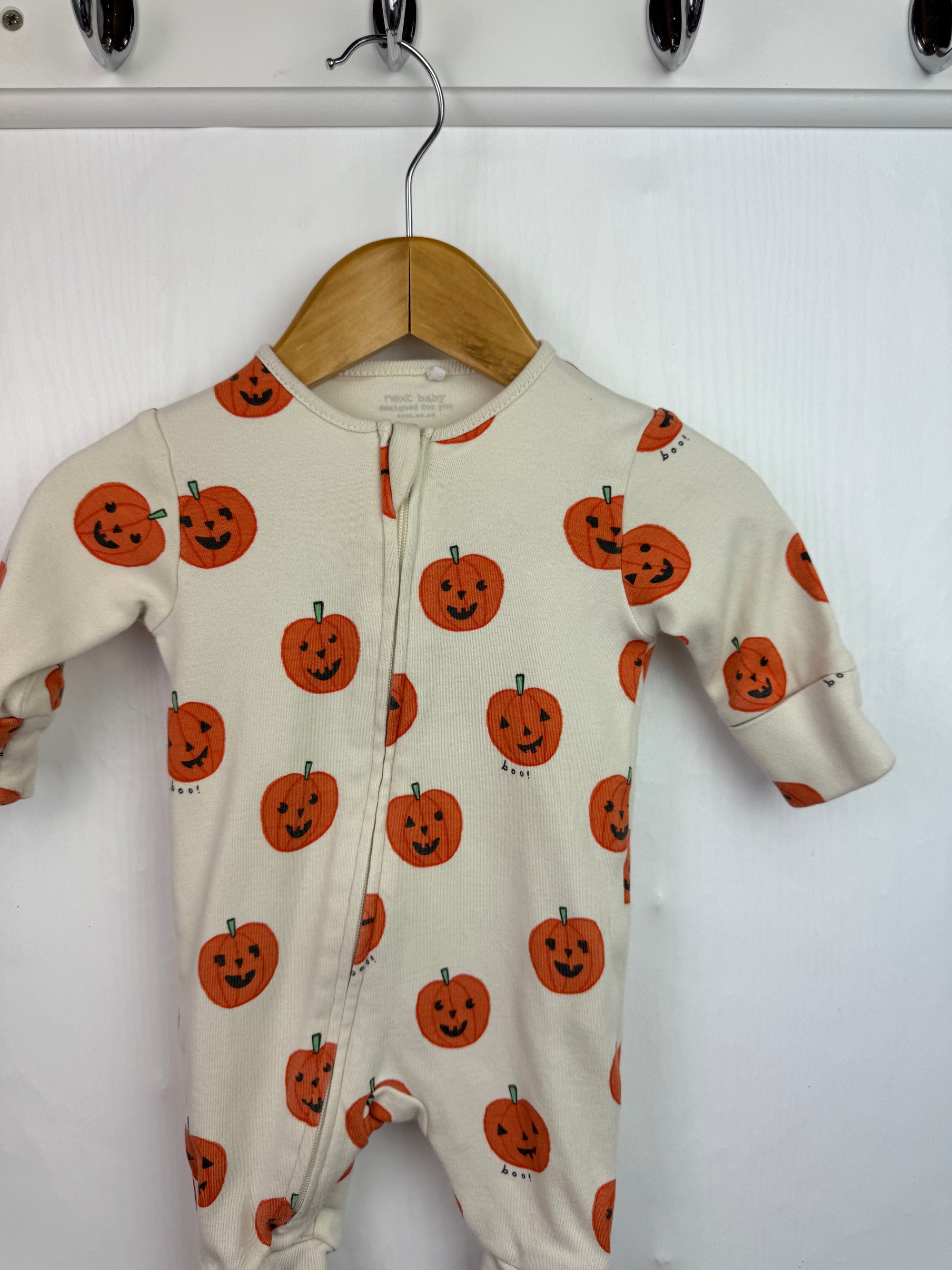 Next Pumpkin Romper - Unisex 0-1 Month