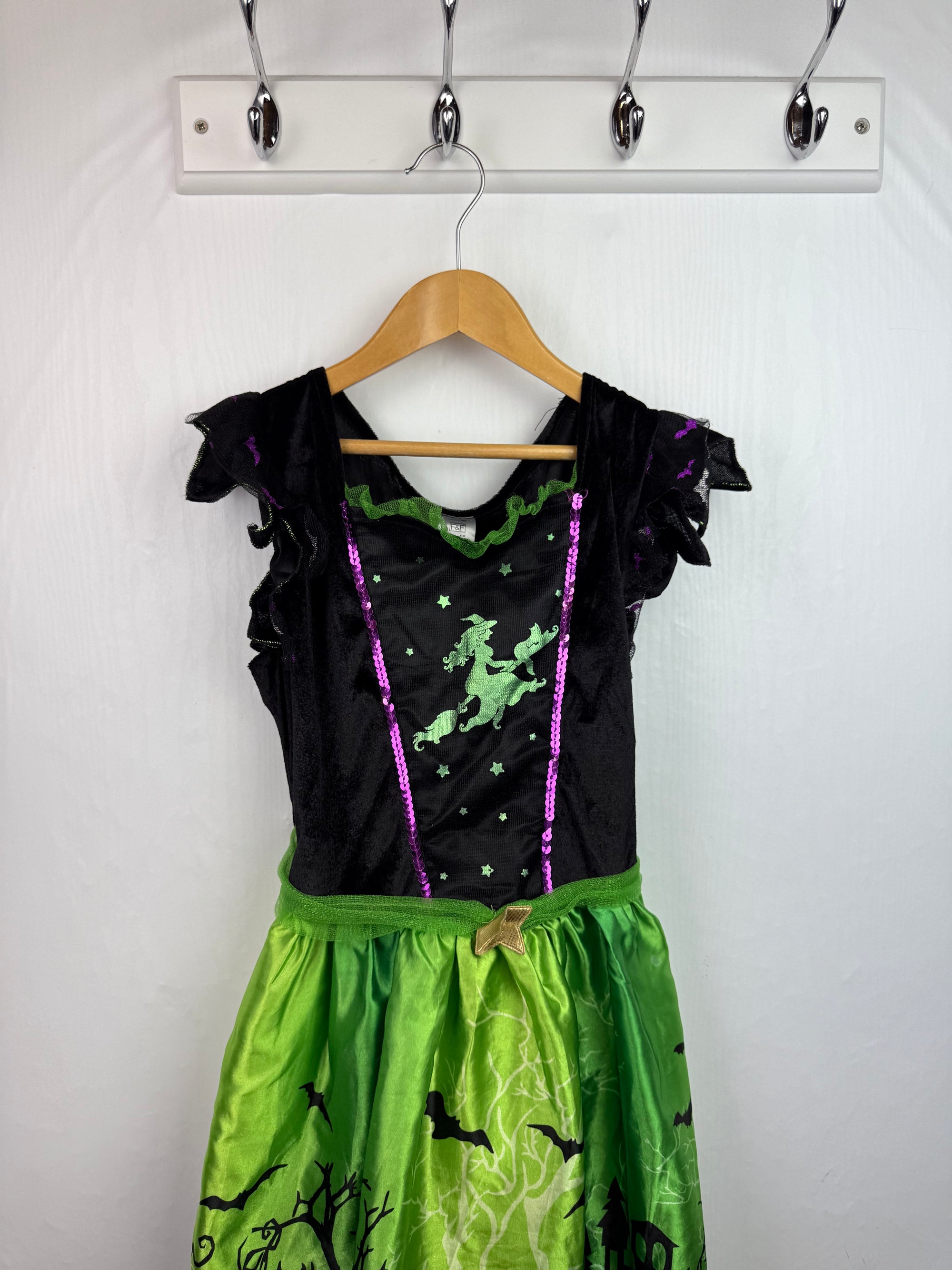 F&F Halloween Witch Dress - Girls 9-10 Years