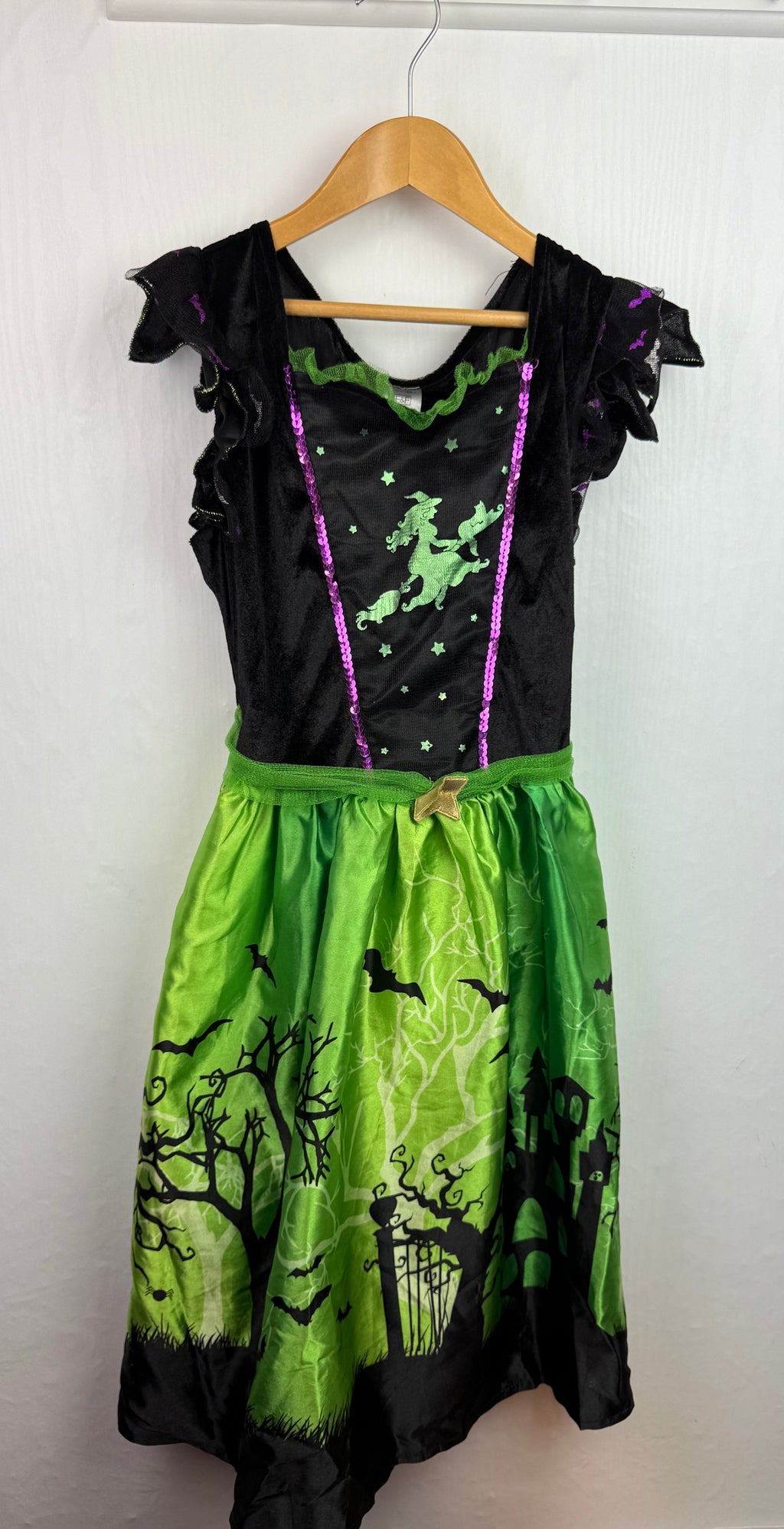 F&F Halloween Witch Dress - Girls 9-10 Years
