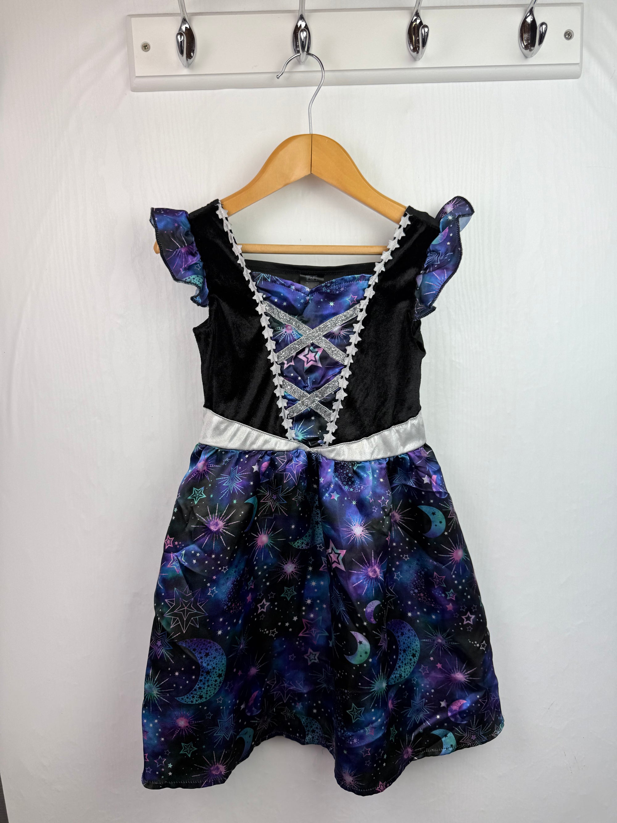 F&F Moon & Stars Halloween Dress - Girls 3-4 Years