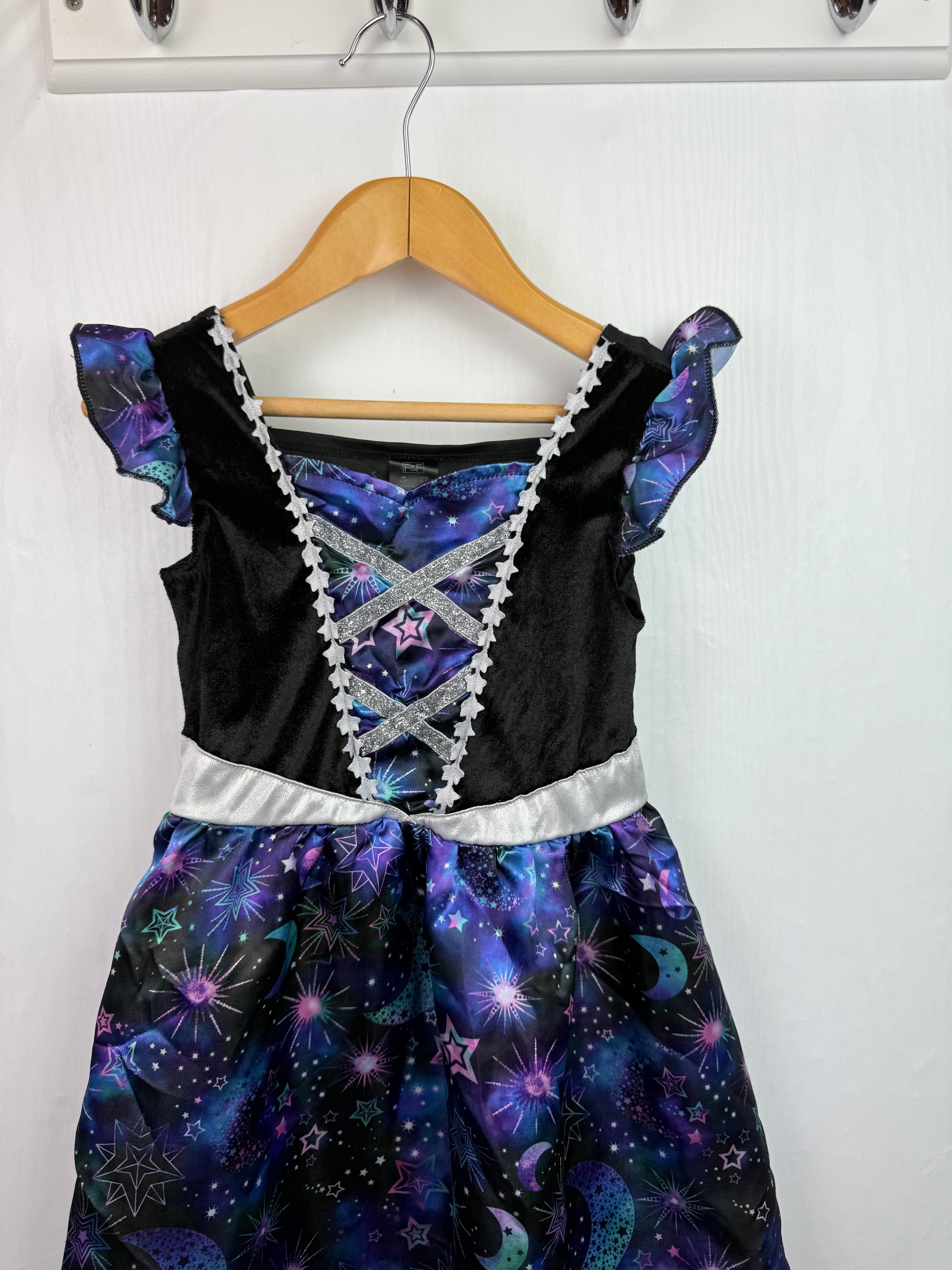 F&F Moon & Stars Halloween Dress - Girls 3-4 Years