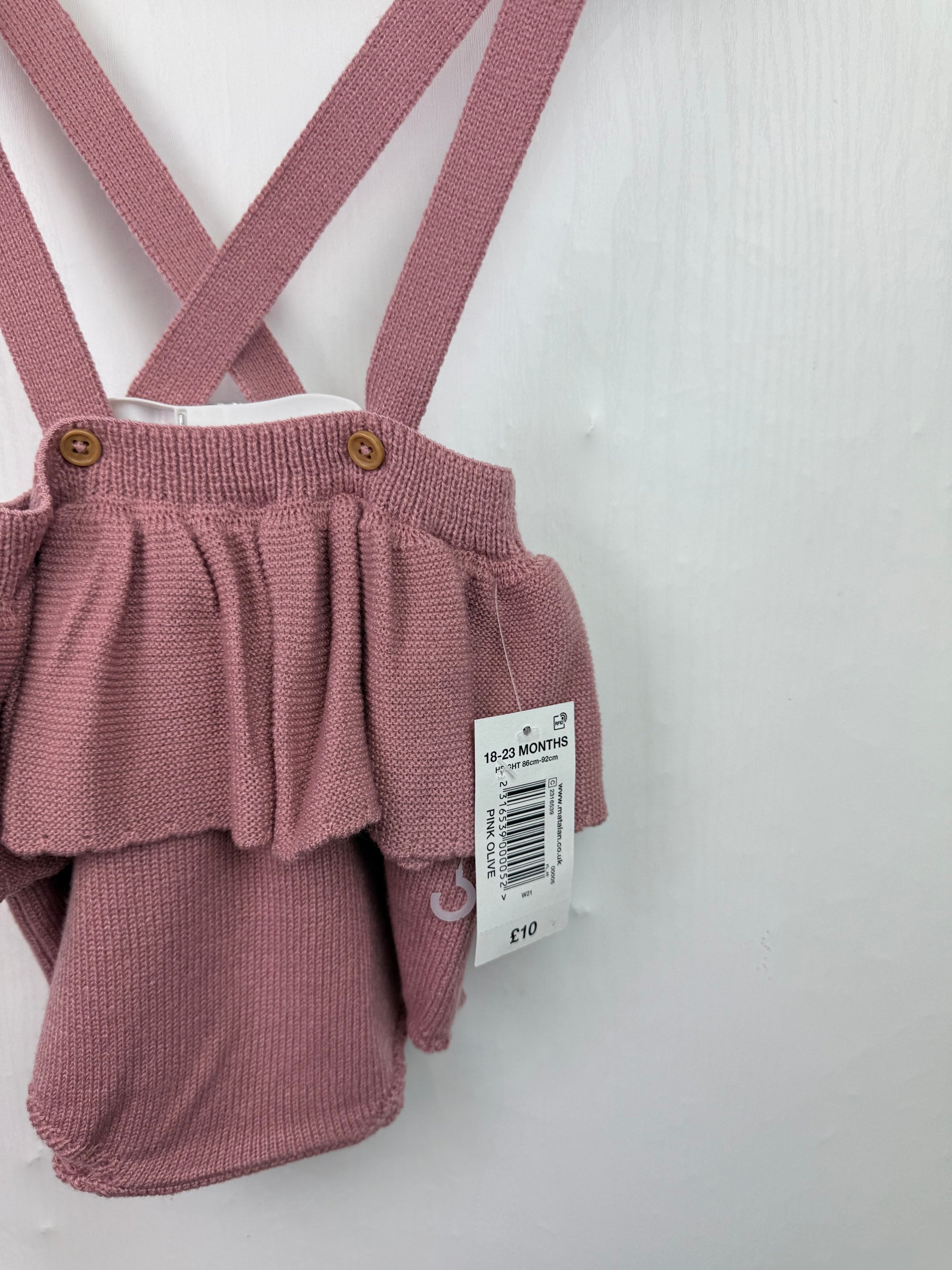 NEW Matalan Pink Knit Romper - Girls 18-23 Months