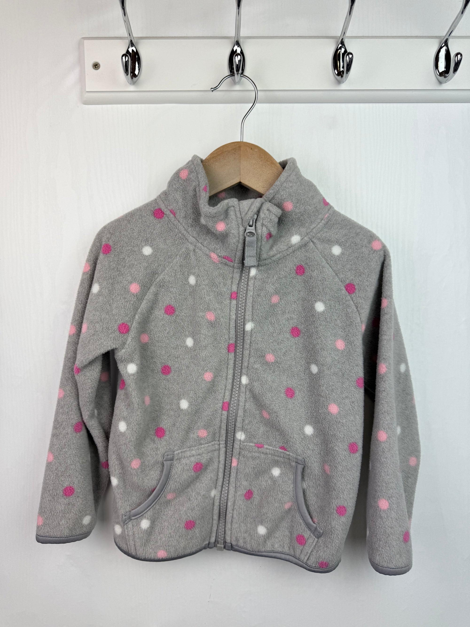 Primark Grey Polka Dot Fleece - Girls 3-4 Years