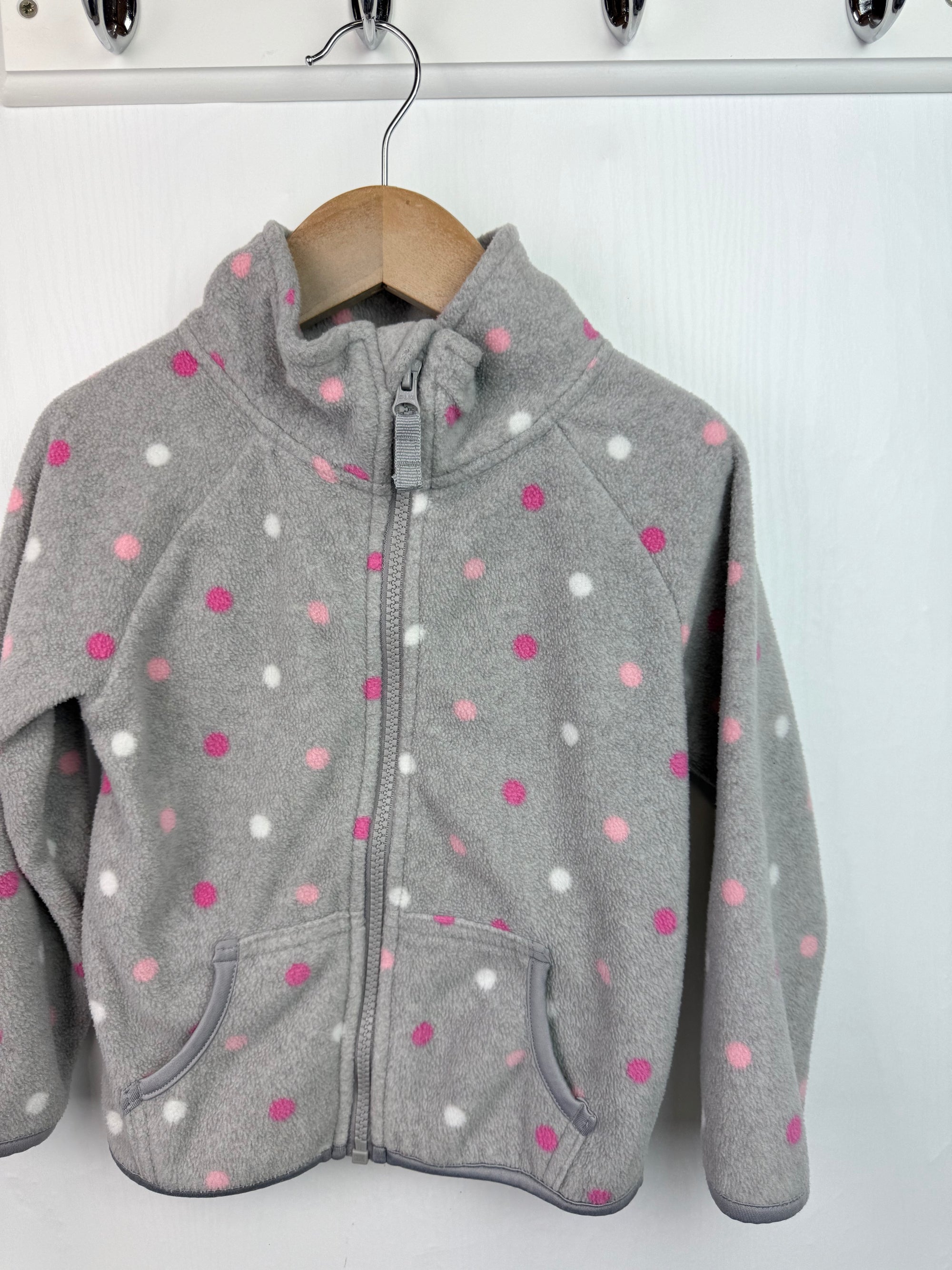 Primark Grey Polka Dot Fleece - Girls 3-4 Years