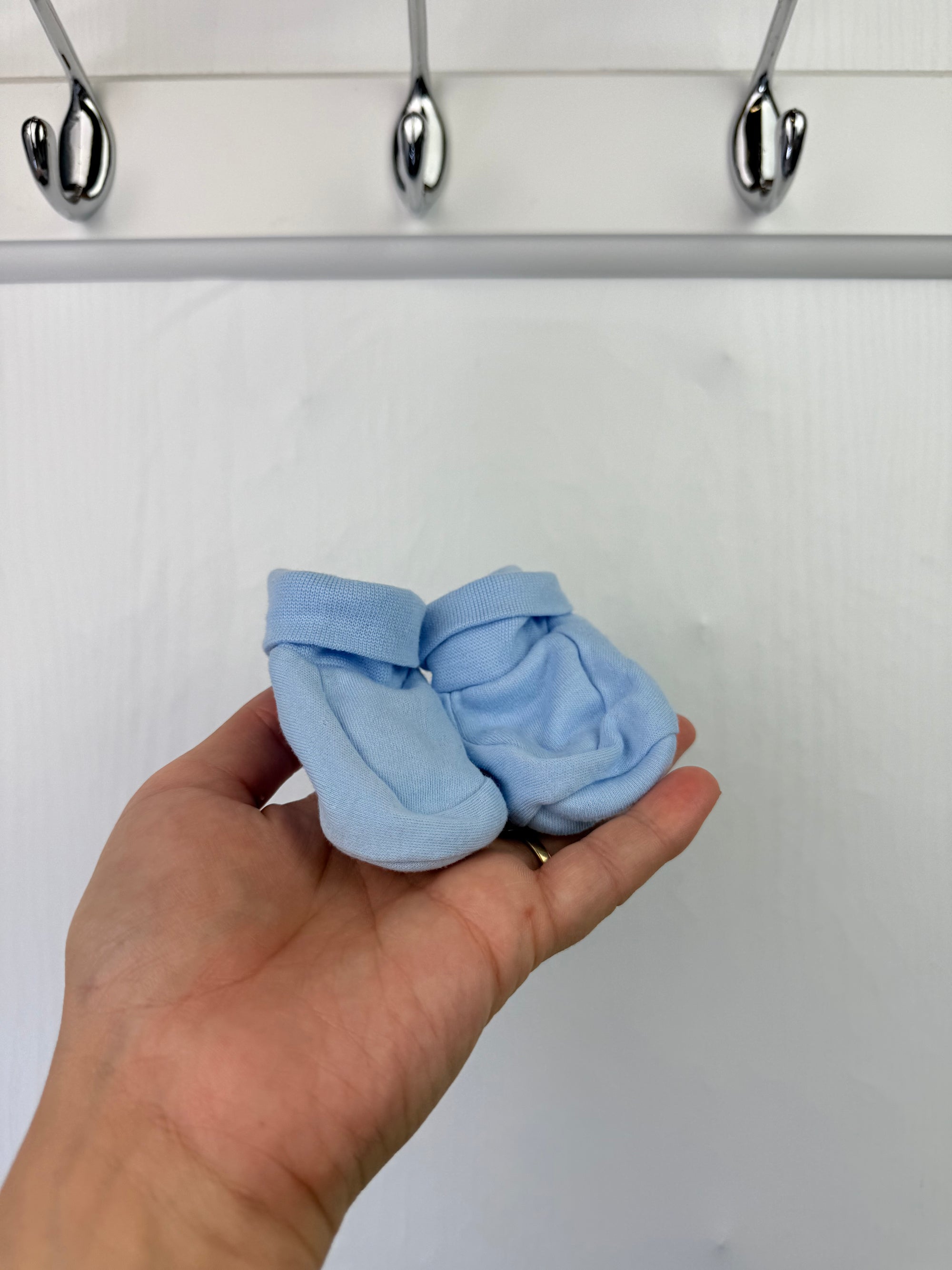 George Blue Booties -Unisex Newborn