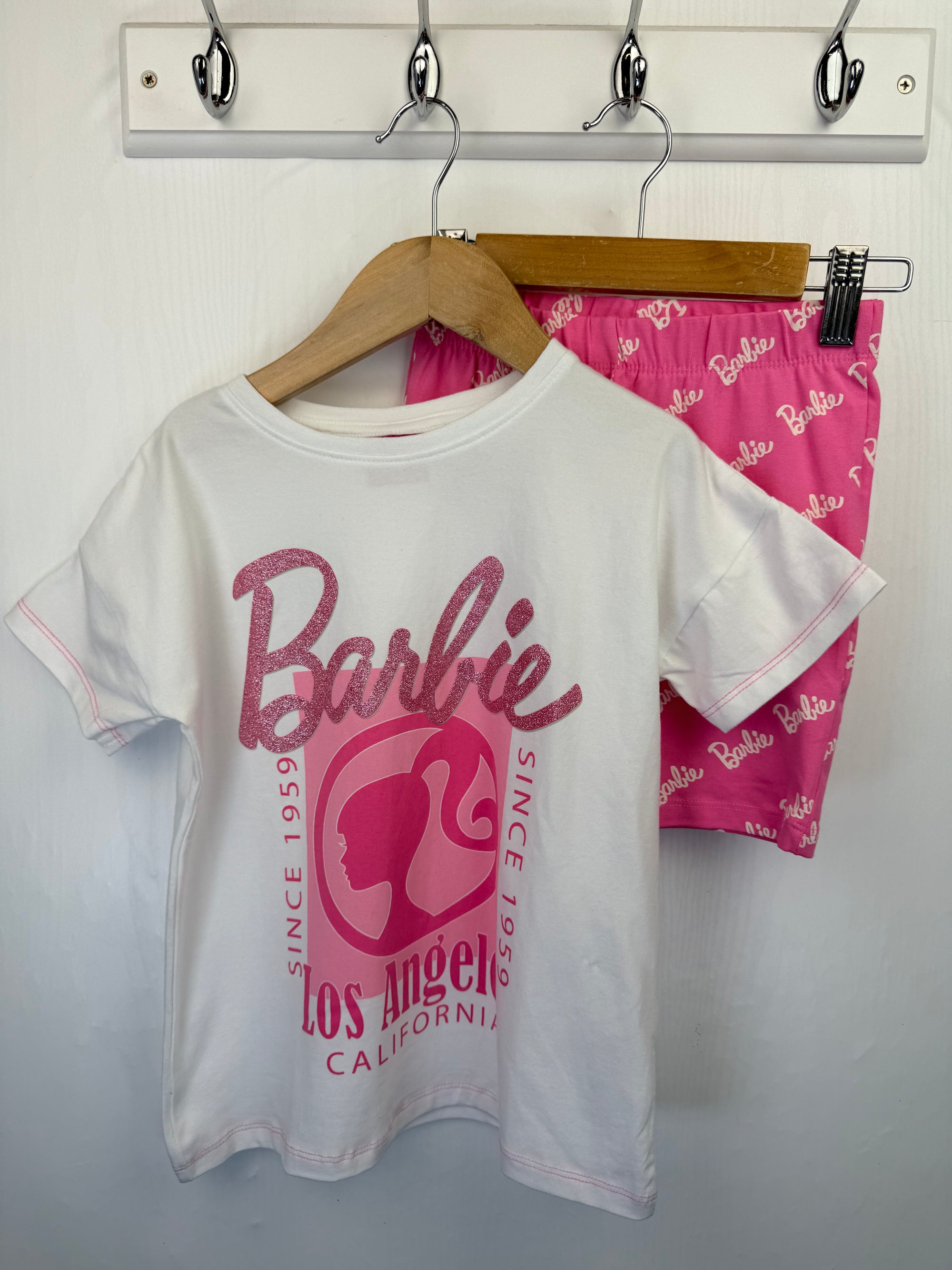 NEW Barbie Top & Shorts Set - Girls 6-7 Years