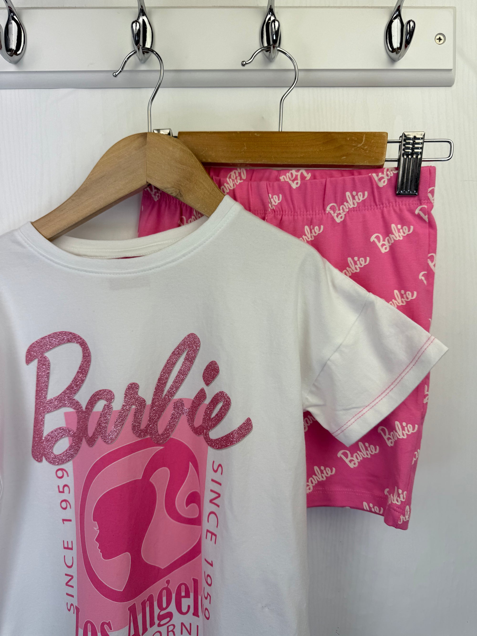 NEW Barbie Top & Shorts Set - Girls 6-7 Years