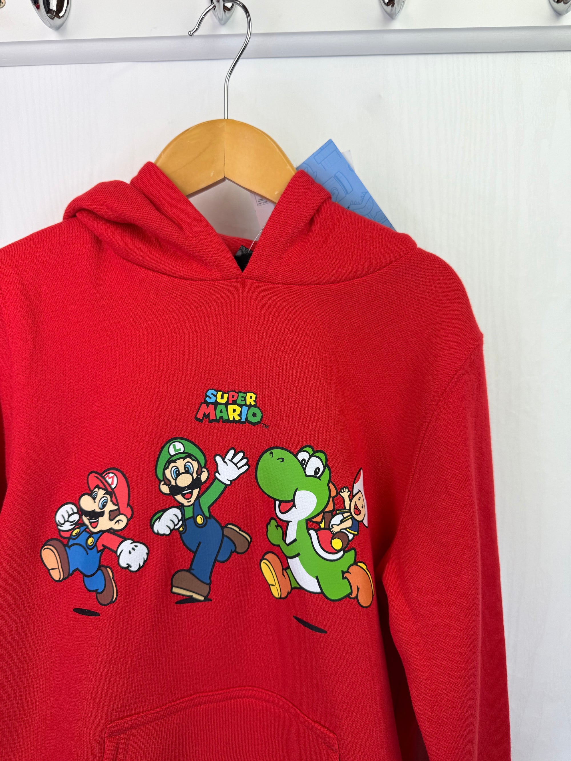 NEW Super Mario Red Hoodie - Boys 6-7 Years