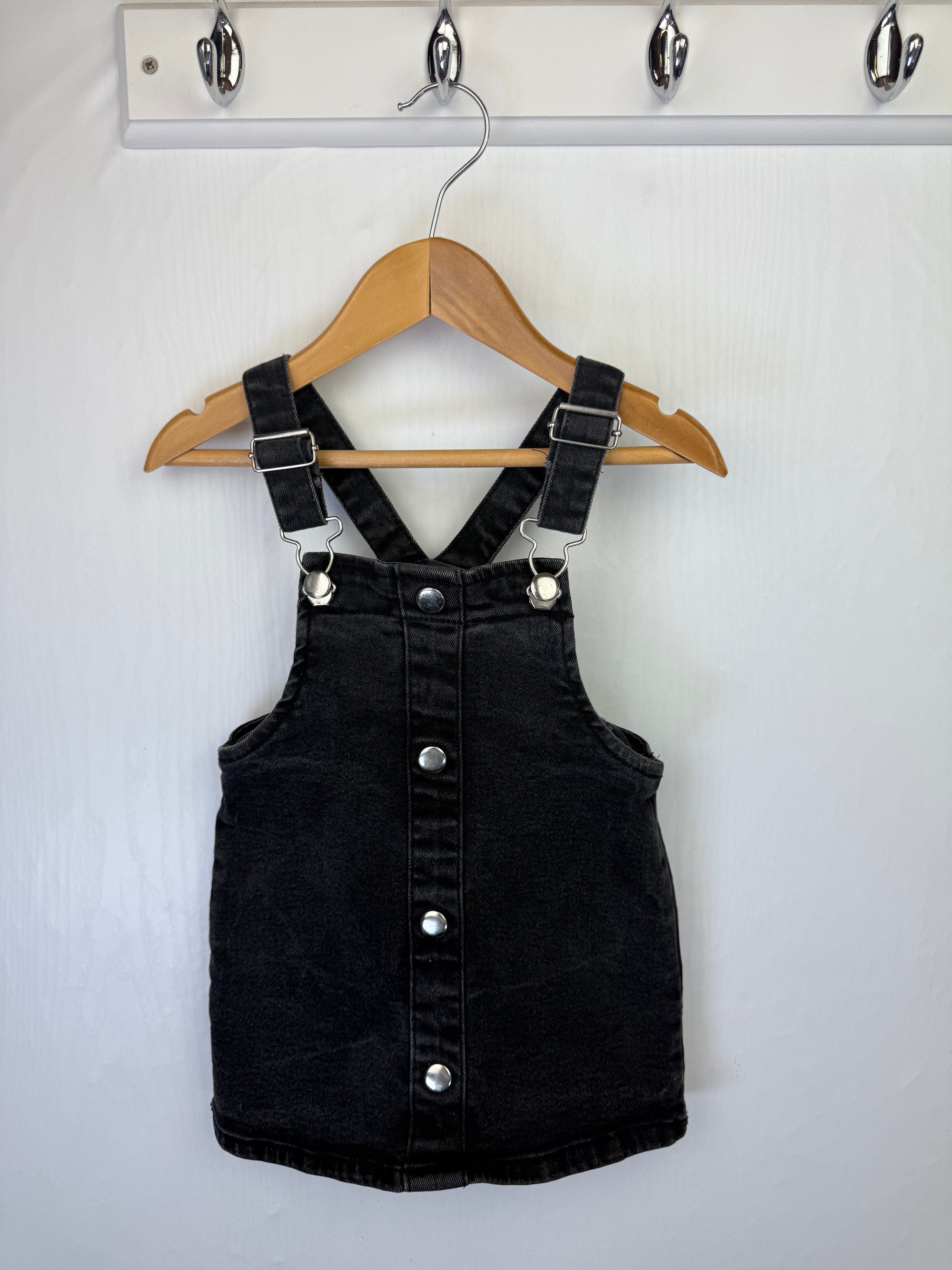 Primark Denim Dungaree Dress - Girls 12-18 Months