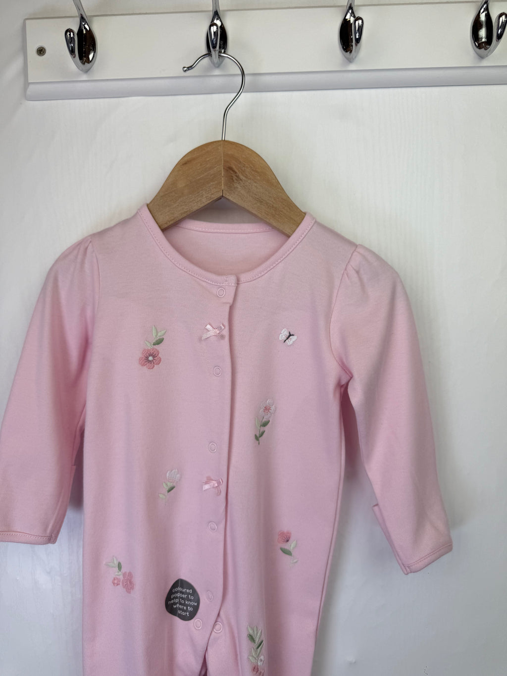 NEW Little Nutmeg Pink Sleepsuit - Baby Girls 3-6 Months