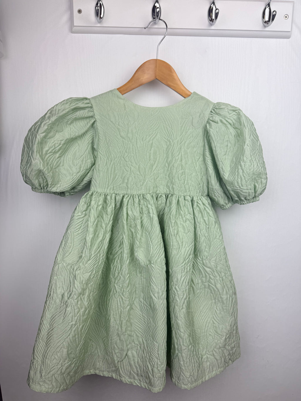 M&S Special Occasion Puff Sleeve Dress - Girls 4-5 Years