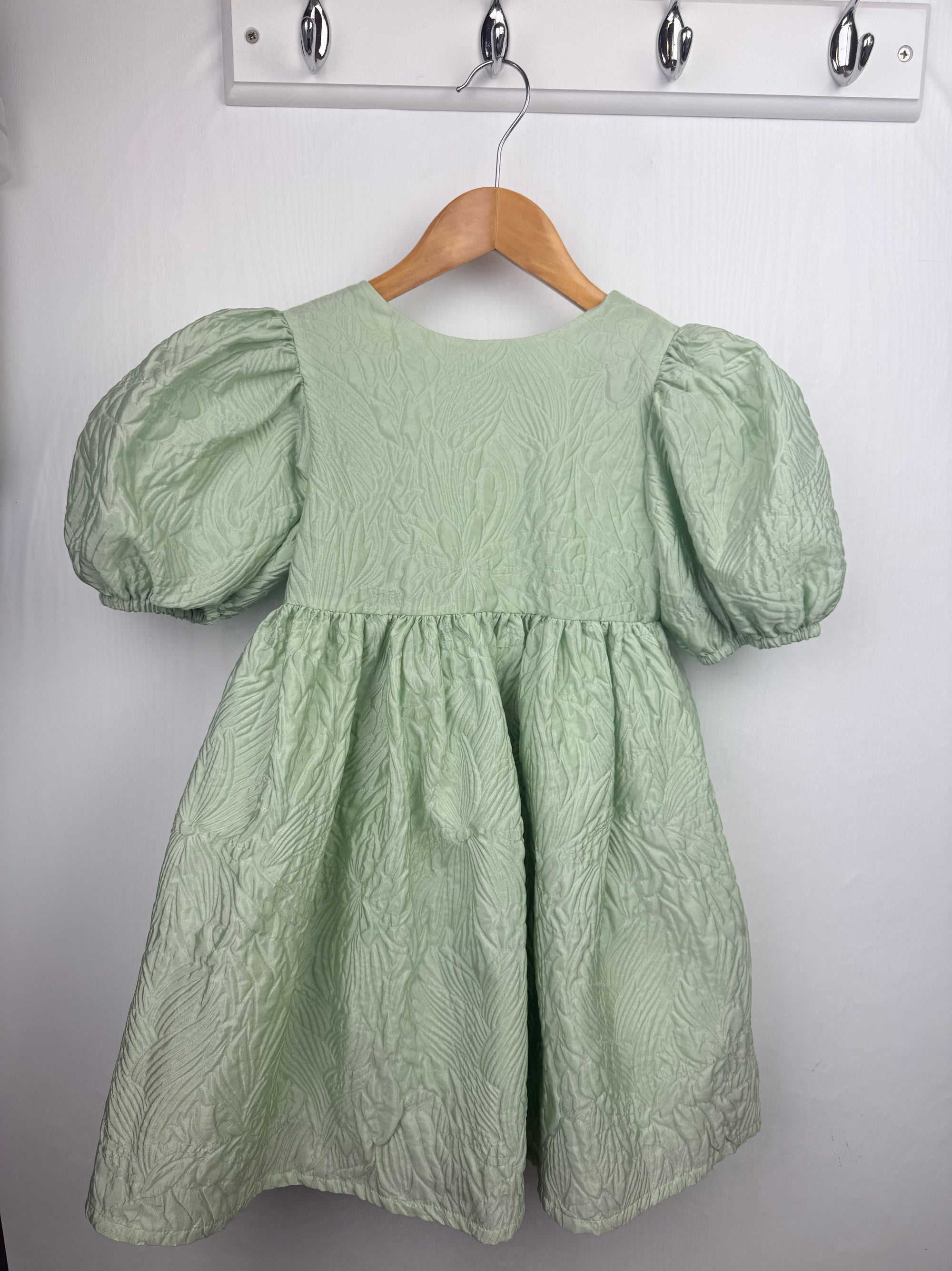 M&S Special Occasion Puff Sleeve Dress - Girls 4-5 Years