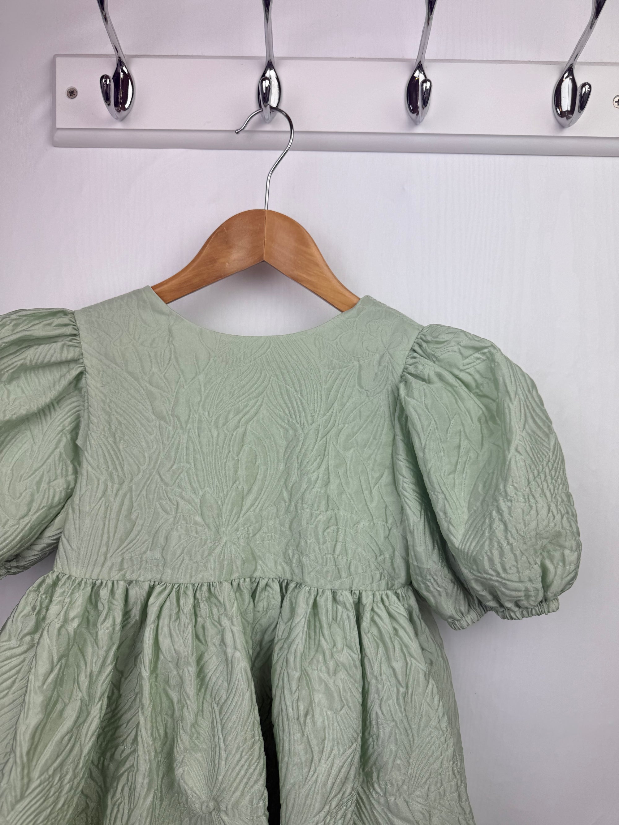 M&S Special Occasion Puff Sleeve Dress - Girls 4-5 Years