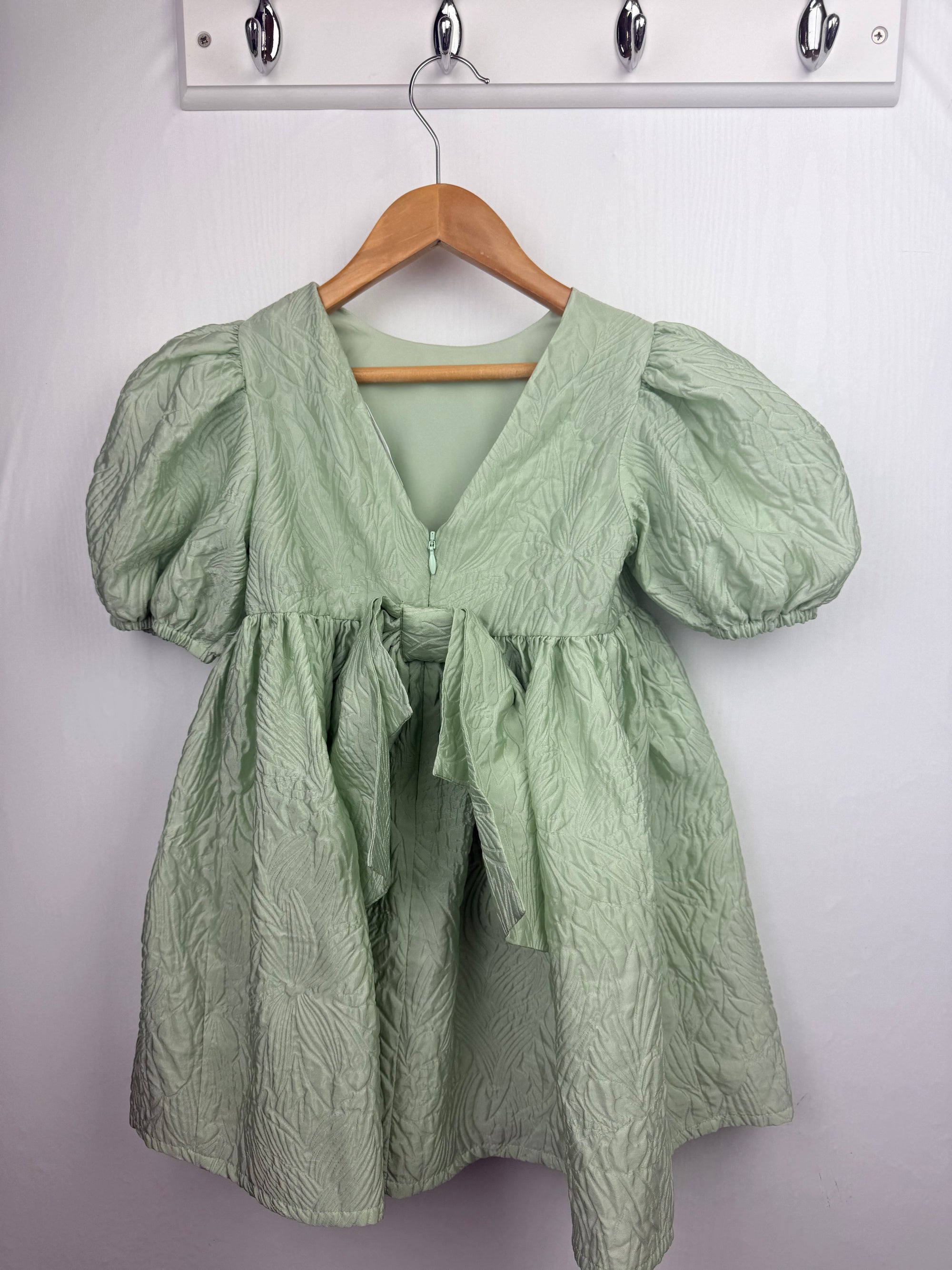 M&S Special Occasion Puff Sleeve Dress - Girls 4-5 Years
