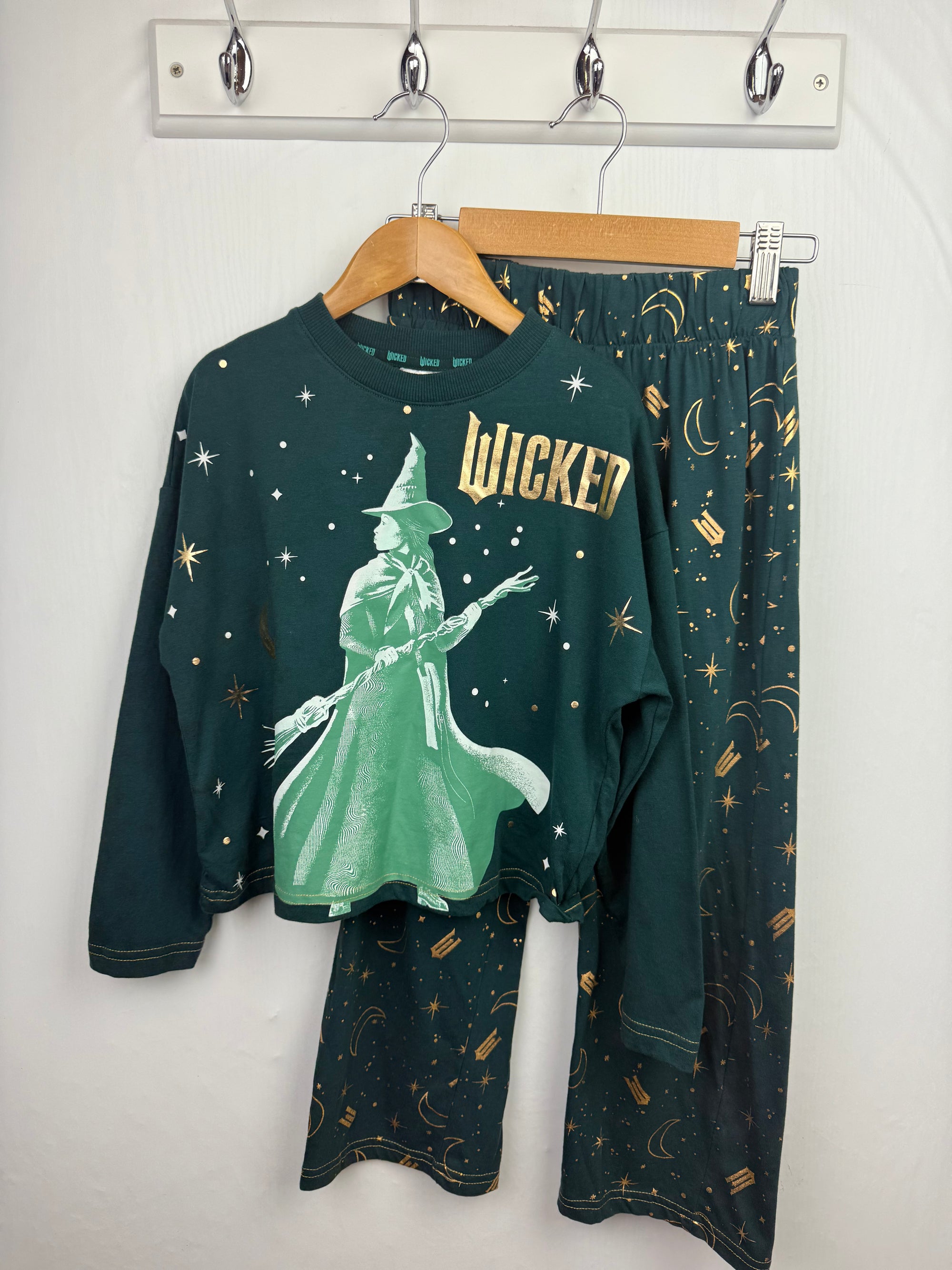 NEW F&F Green Wicked Pyjama Set - Girls 6-7 Years
