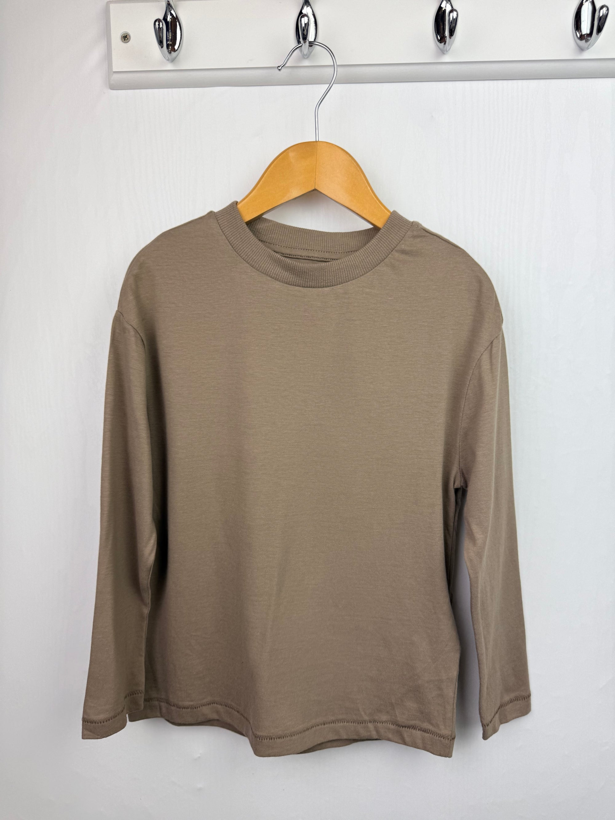 M&S Brown Long Sleeve Top - Boys 4-5 Years