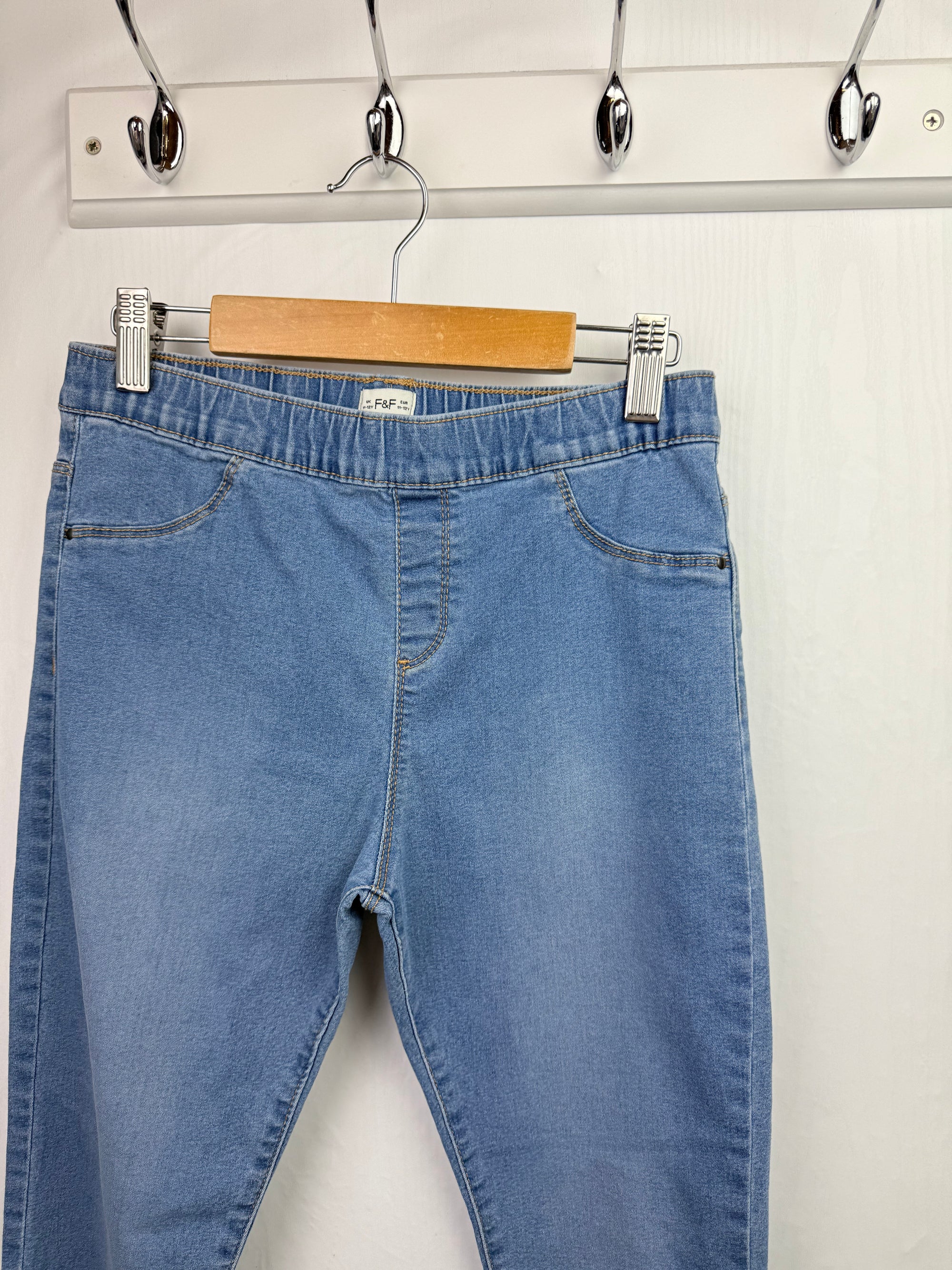 F&F Blue Jeggings - Girls 11-12 Years