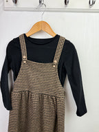 F&F Dogtooth Dress & Top - Girls 2-3 Years