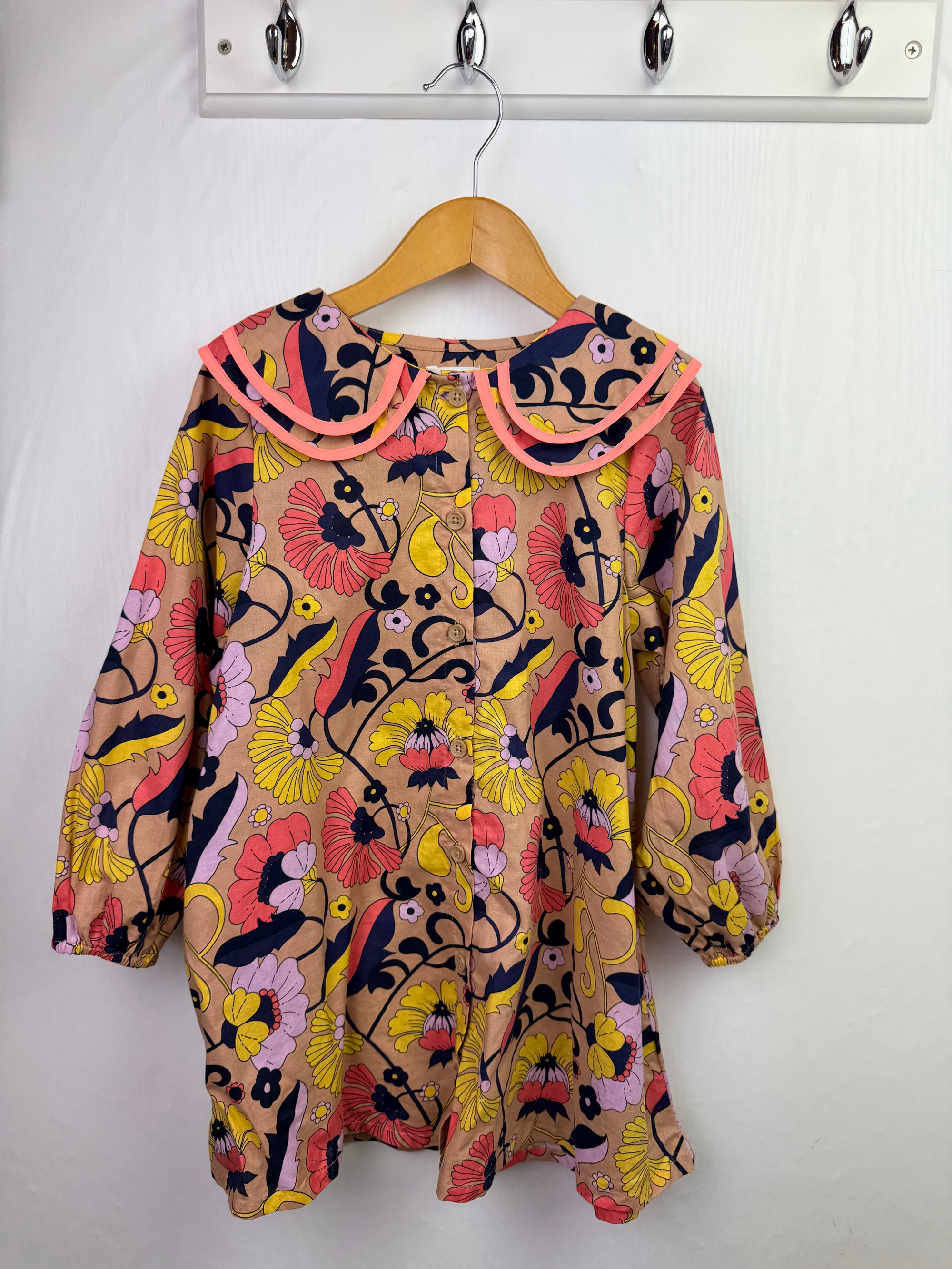 Next Floral Long Sleeve Dress - Girls 4-5 Years