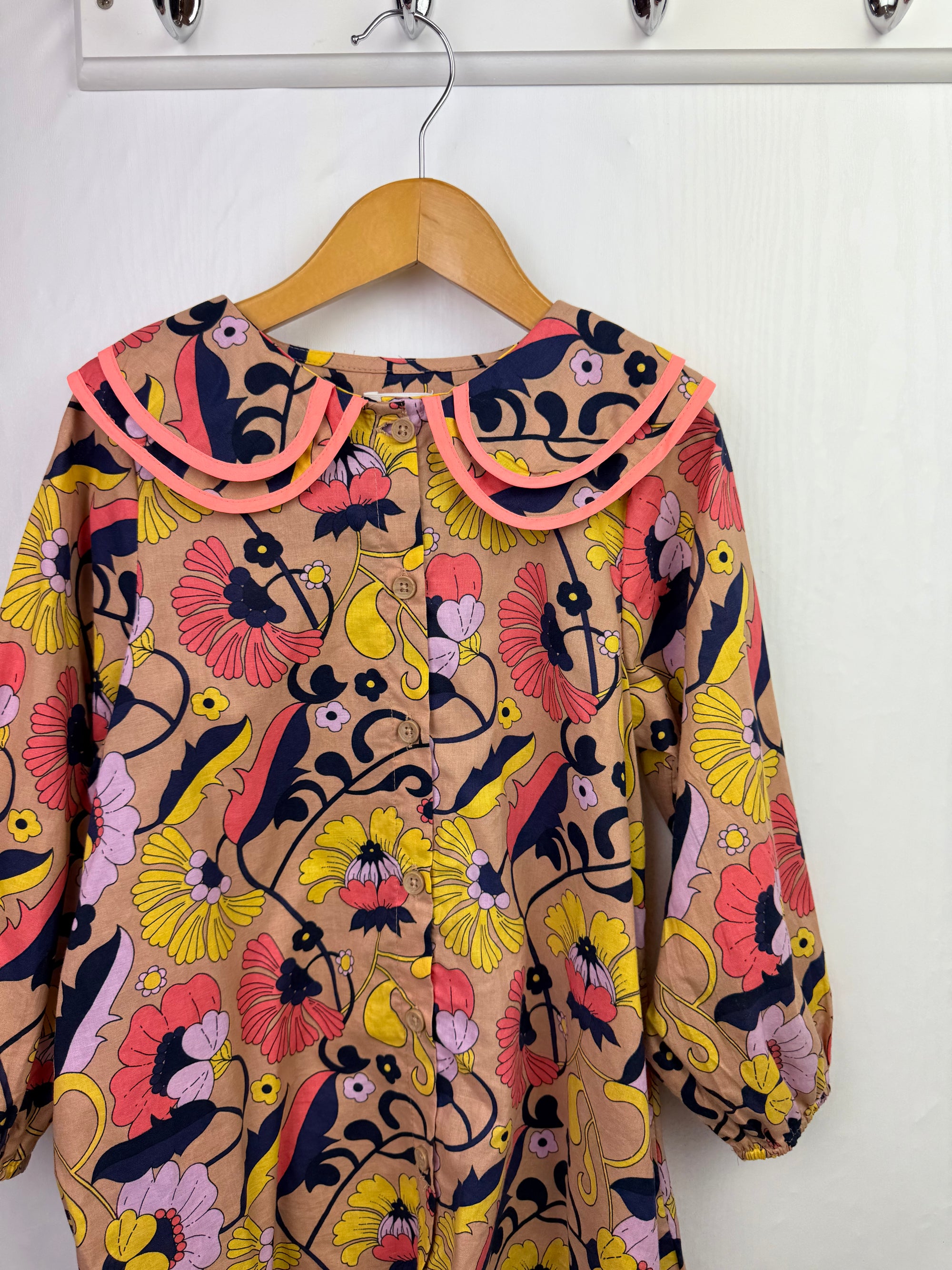 Next Floral Long Sleeve Dress - Girls 4-5 Years