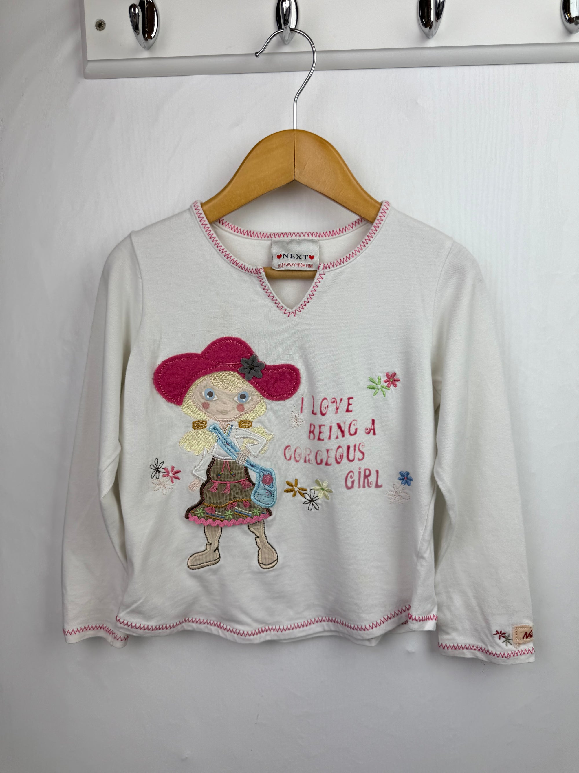 Vintage Next Long Sleeve Top - Girls 4-5 Years