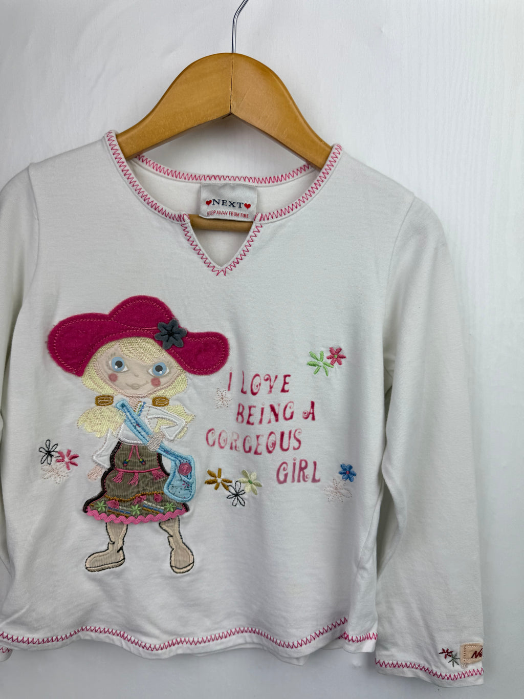 Vintage Next Long Sleeve Top - Girls 4-5 Years