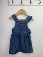 M&S Denim Pinafore Dress - Girls 18-24 Months