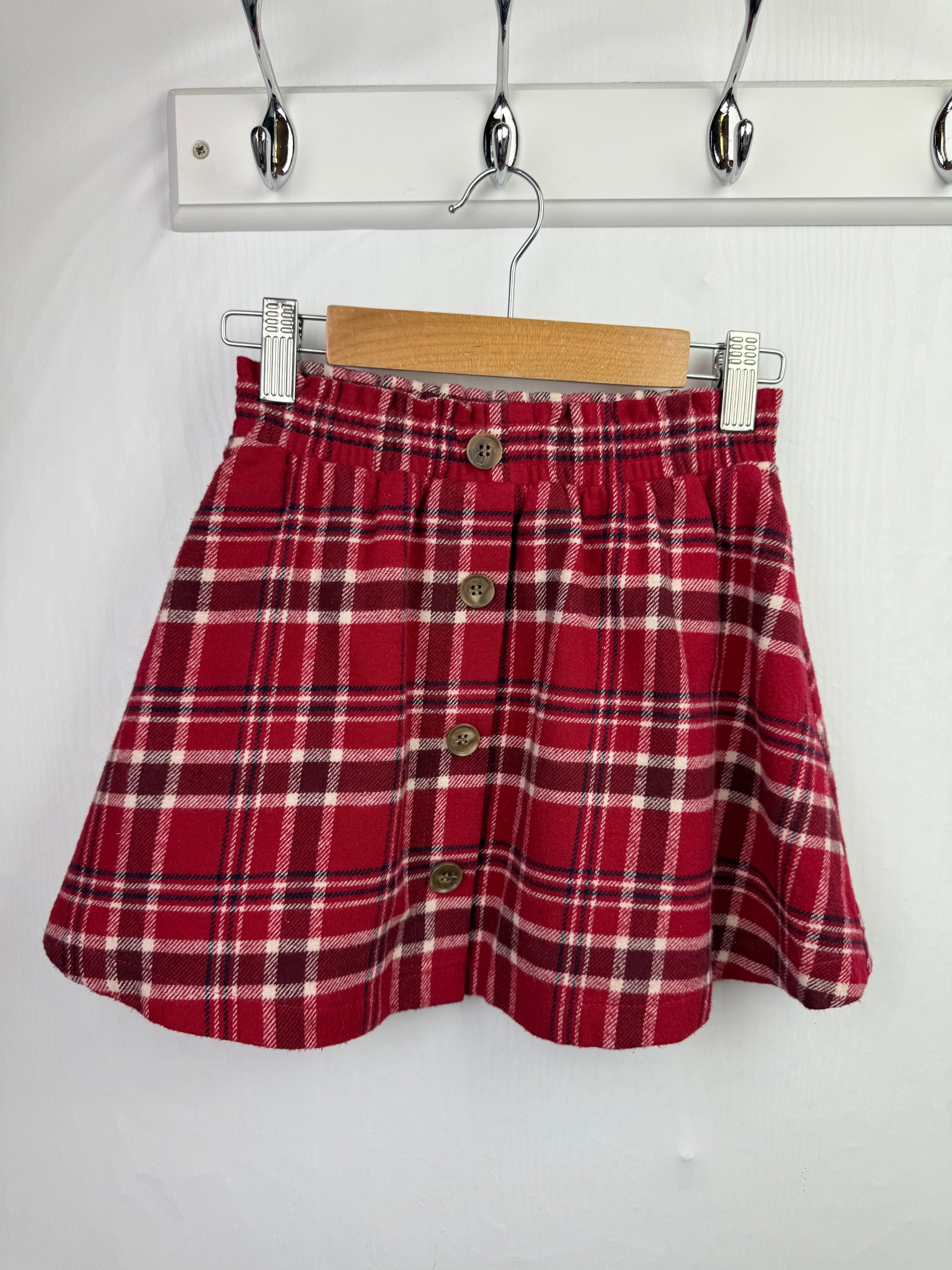 Nutmeg Red Checked Skirt - Girls 4-5 Years