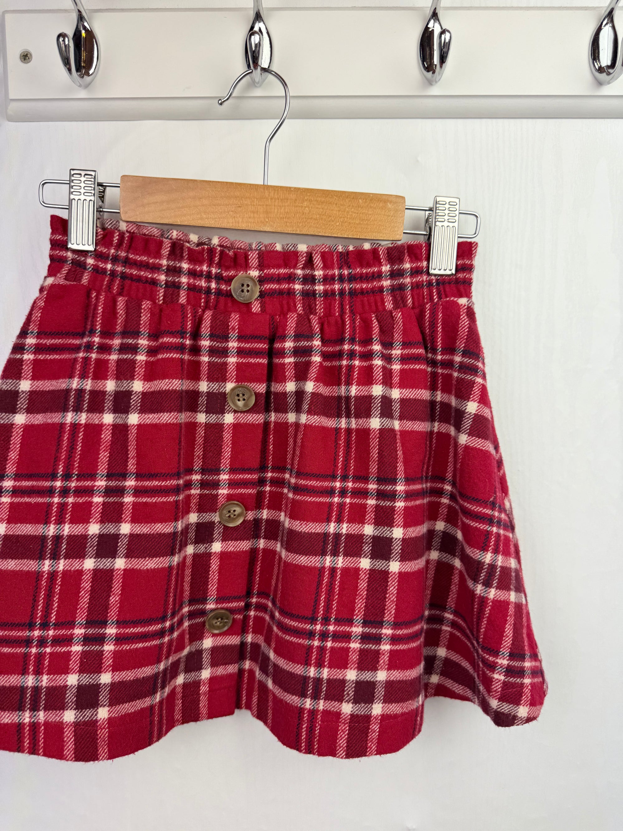 Nutmeg Red Checked Skirt - Girls 4-5 Years